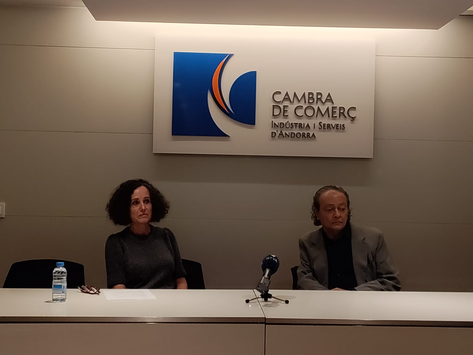 Escaler i Zorzano durant la roda de premsa.