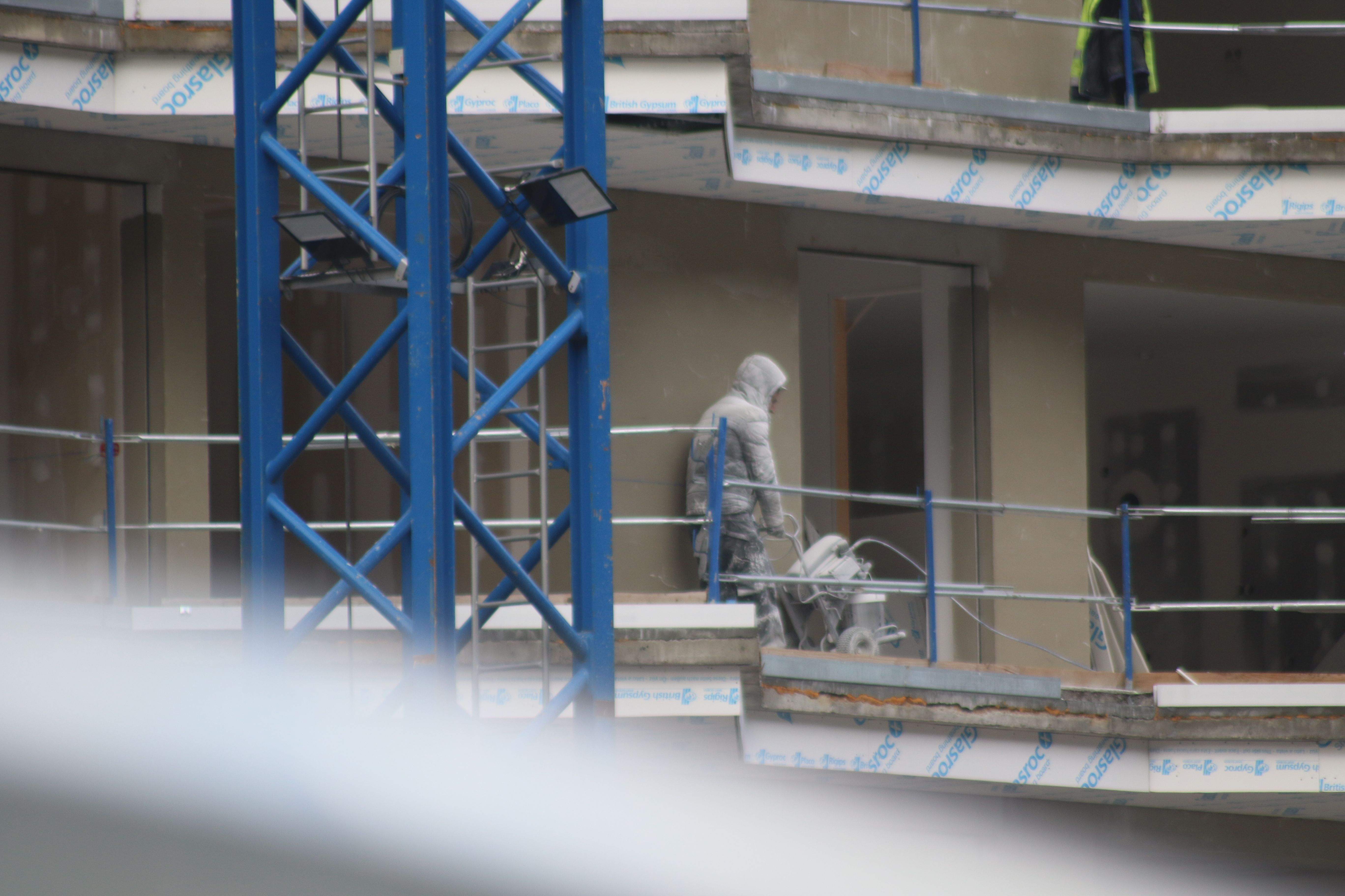 Treballador en una obra.