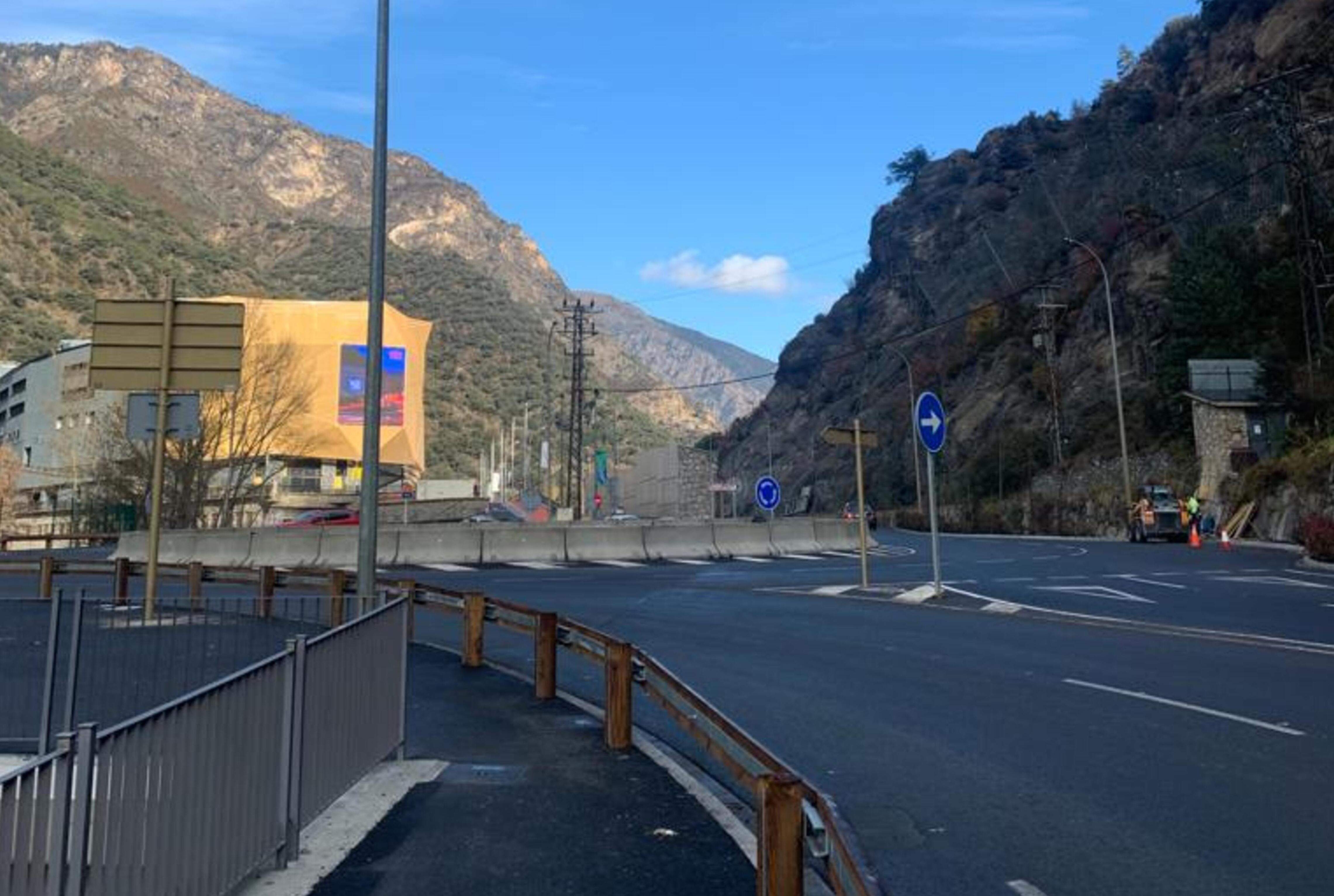 Una imatge de la rotonda.