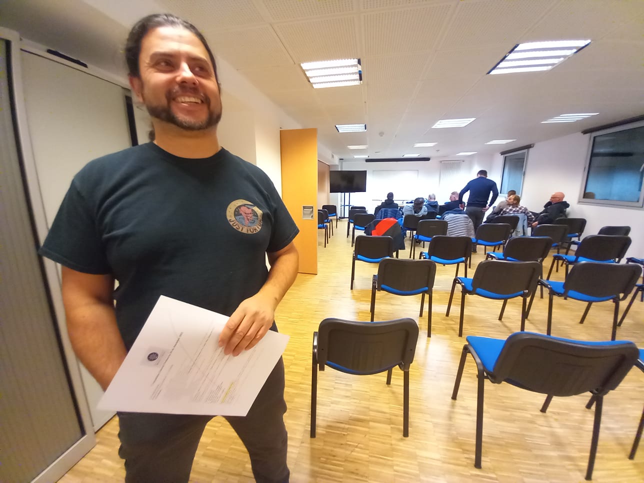 Carles Iriarte presideix l'AAME, que ha fet aquesta tarda l'assemblea.