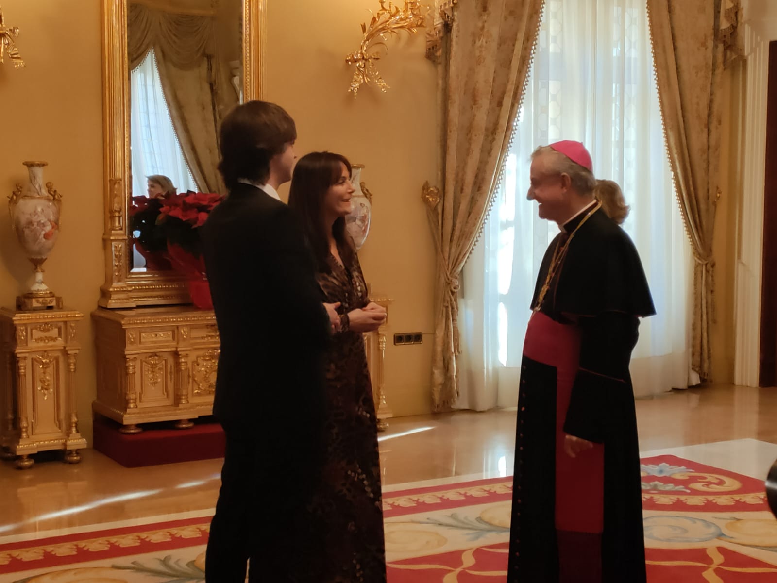 El Copríncep amb Carles Enseñat i Mònica Bonell.