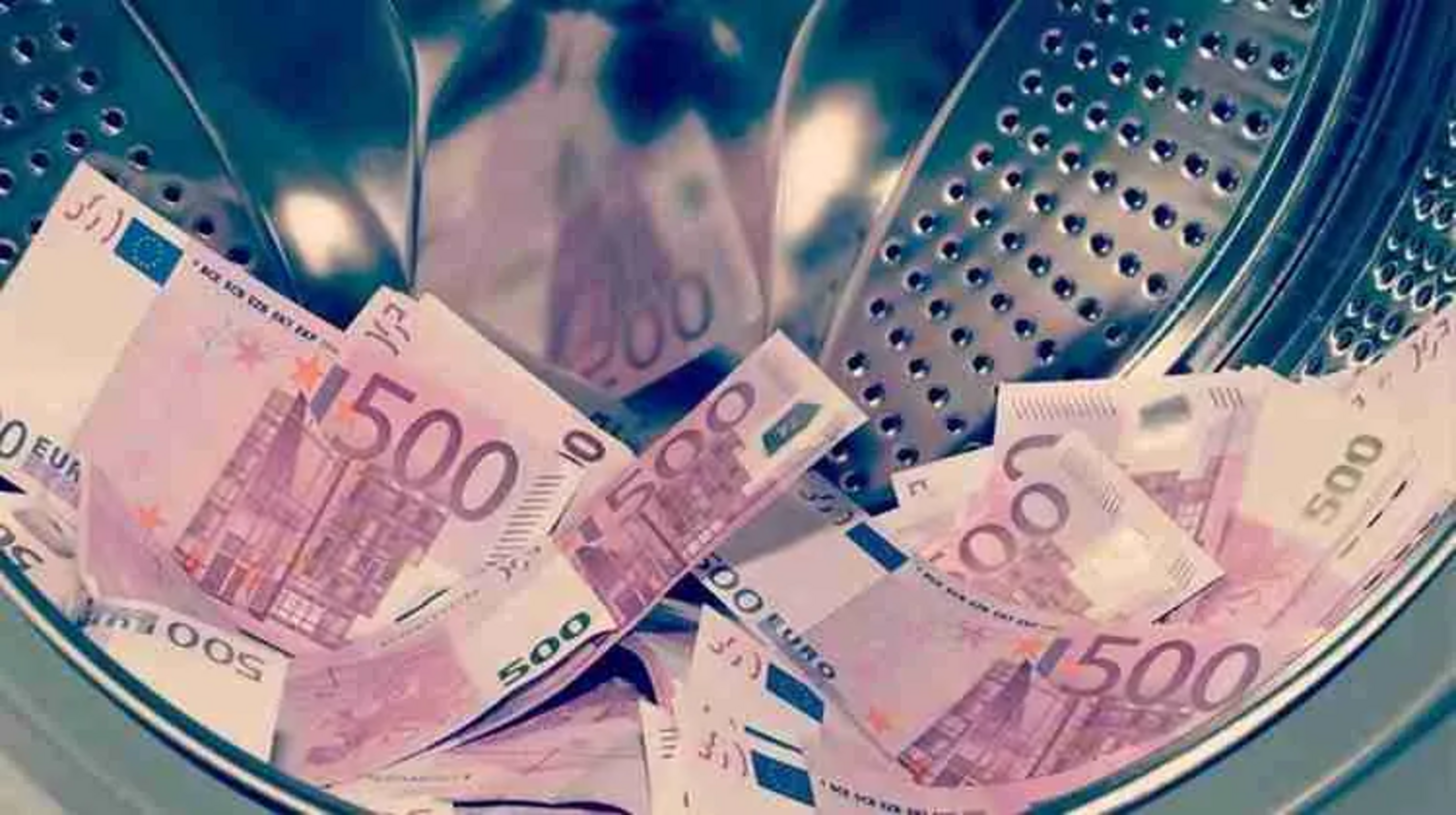 Una imatge metafòrica de rentat de diners.