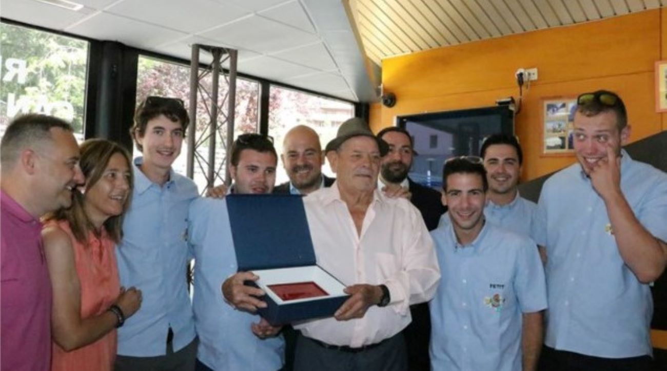 Josep Ruiz, durant l'homenatge rebut ara fa uns anys.