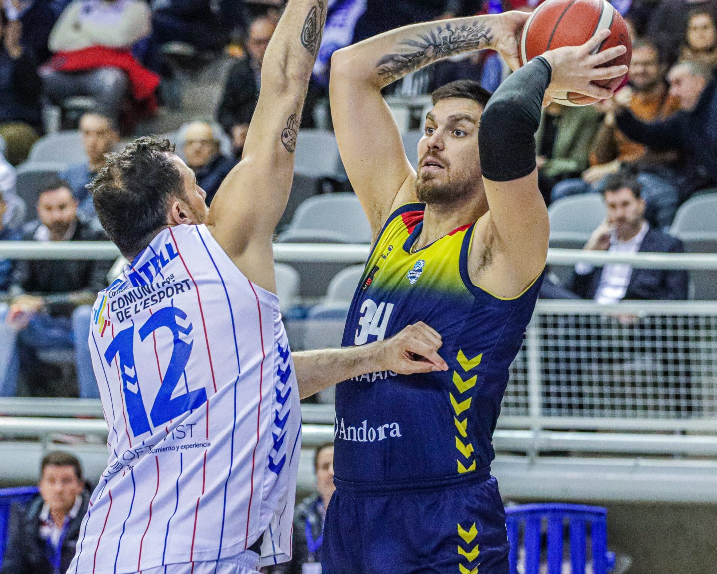 Marin Maric durant el partit contra l'Alacant