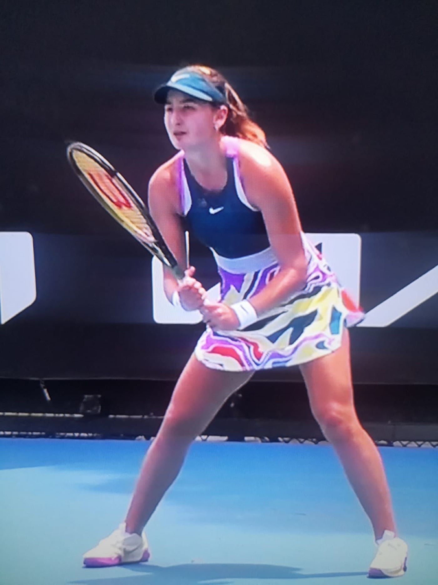 Vicky Jiménez, durant el partit.