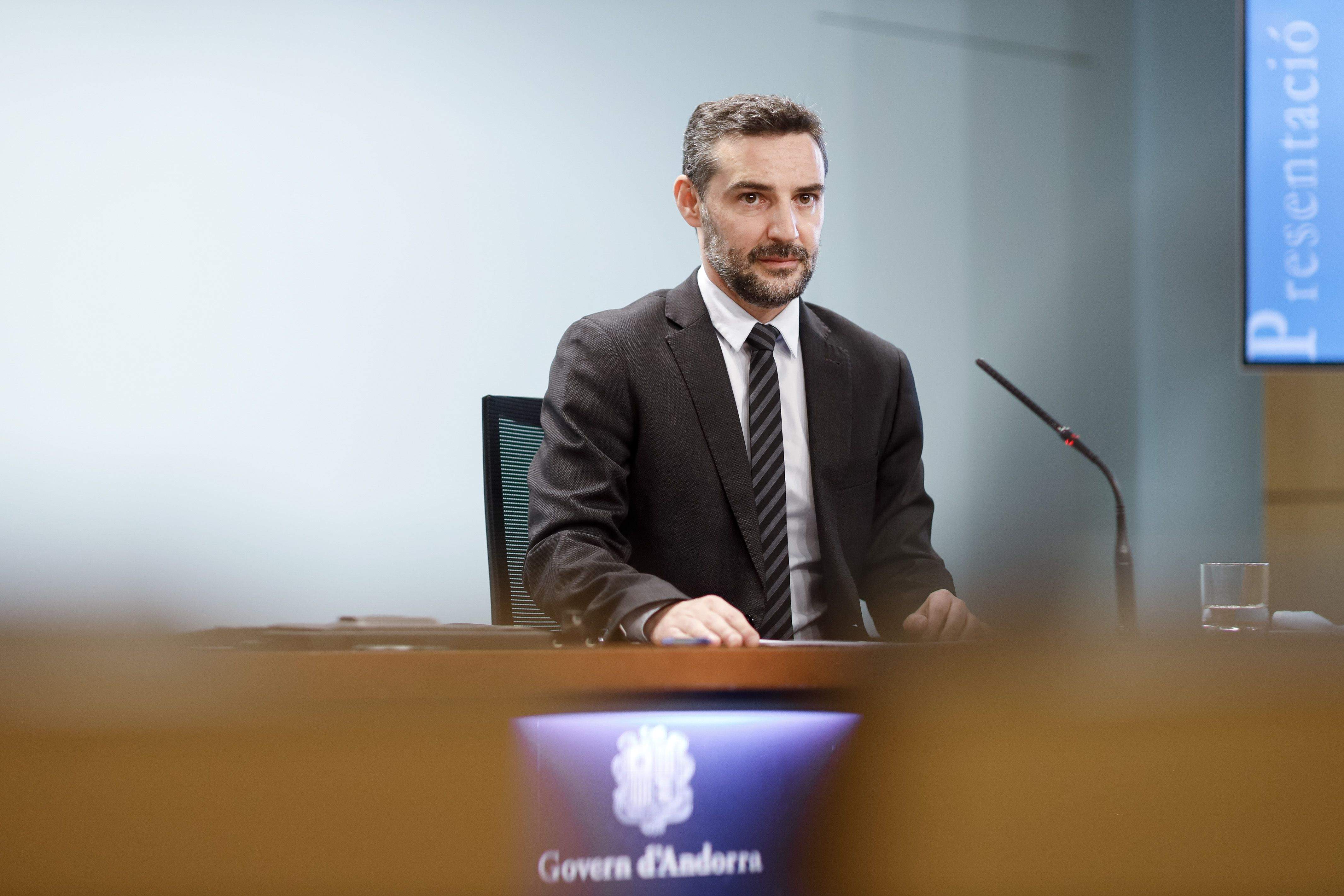 Marc Ballestà durant una compareixença com a secretari d'Estat.