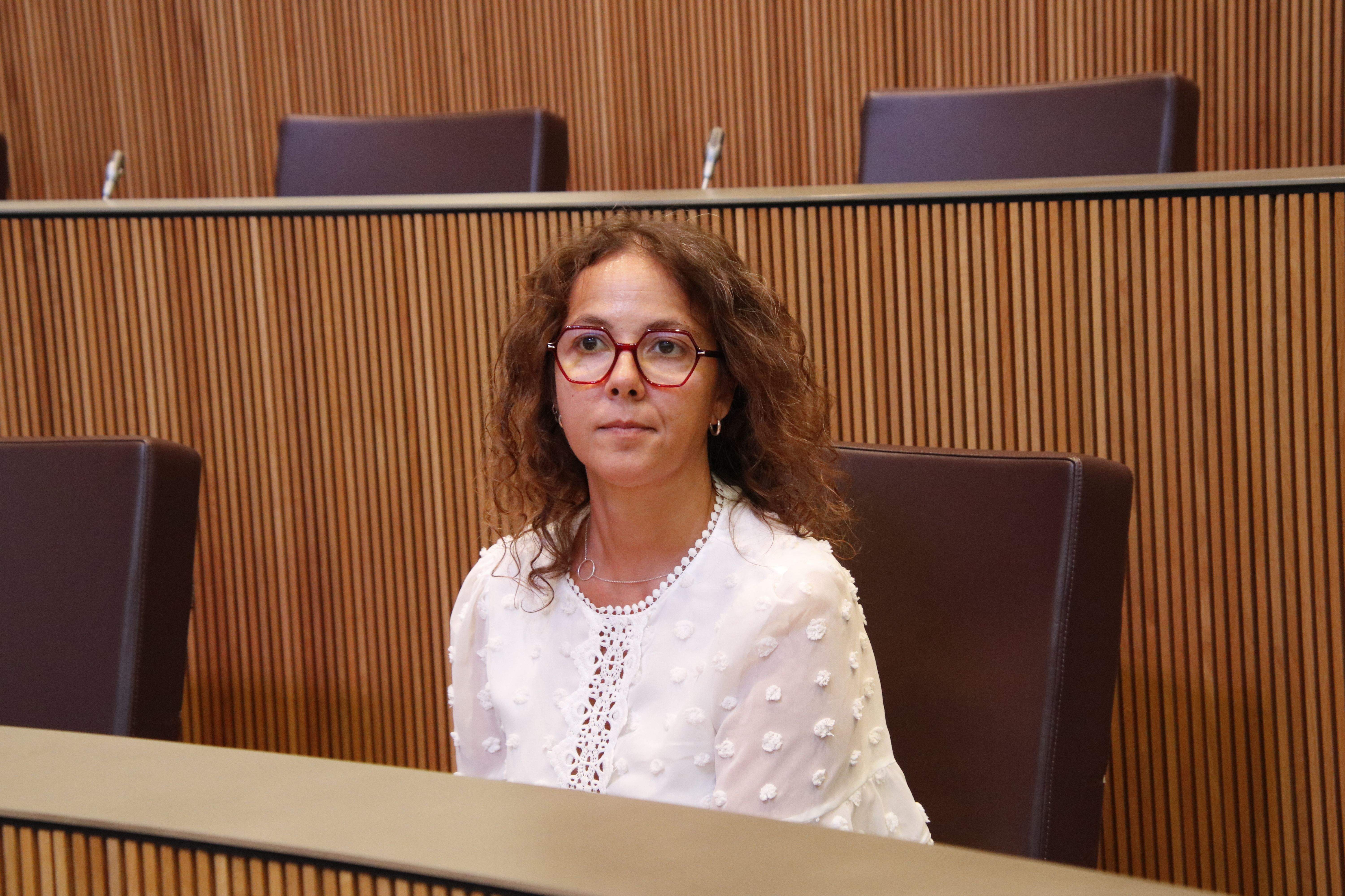 La presidenta suplent del grup parlamentari socialdemòcrata, Judith Salazar. La presidenta suplent del grup parlamentari socialdemòcrata, Judith Salazar.