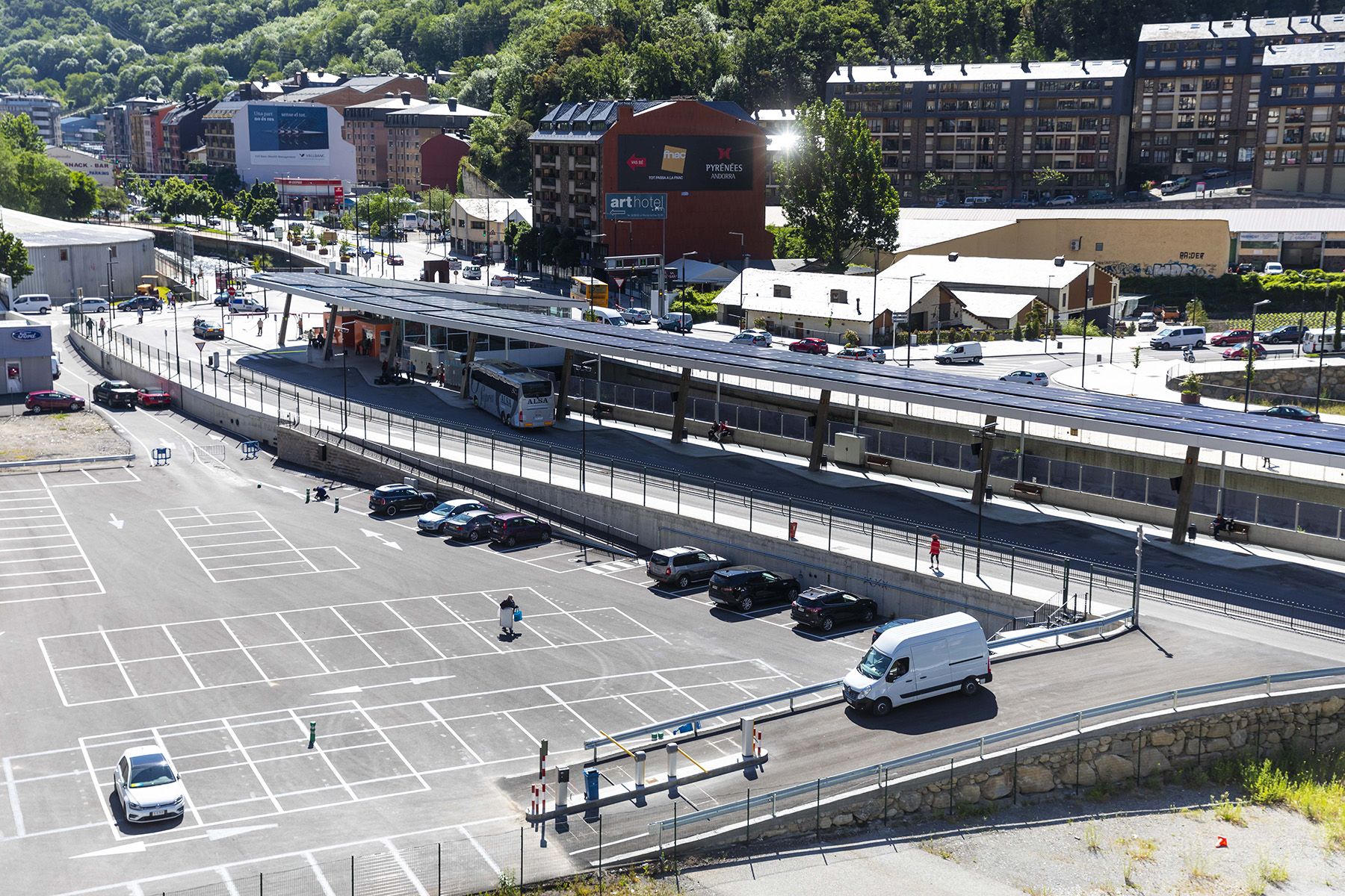 Una imatge d'arxiu de l'aparcament denominat Estació central.