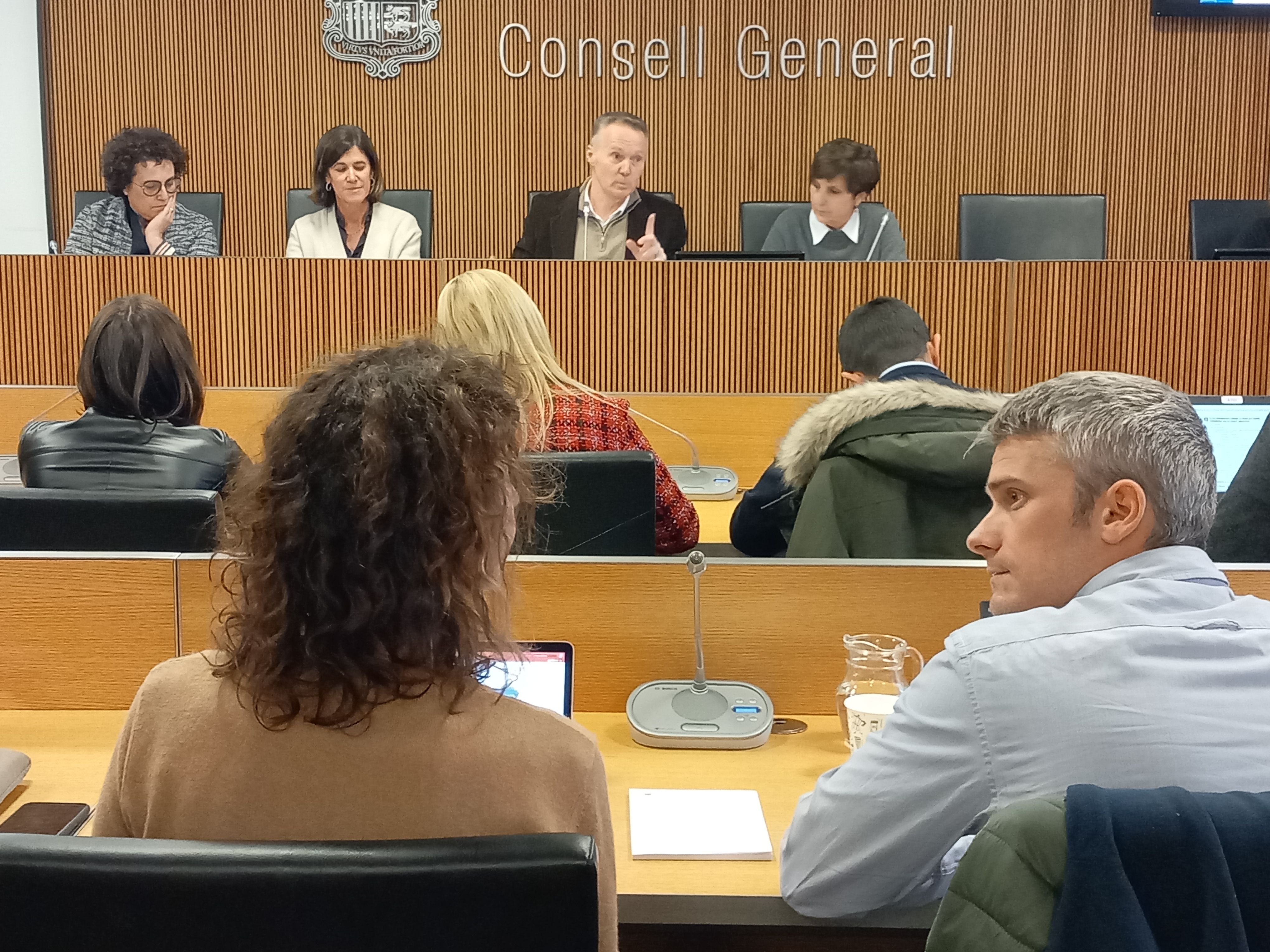 Un moment de la comissió legislativa d'Educació i d'Afers Socials. Un moment de la comissió legislativa d'Educació i d'Afers Socials.