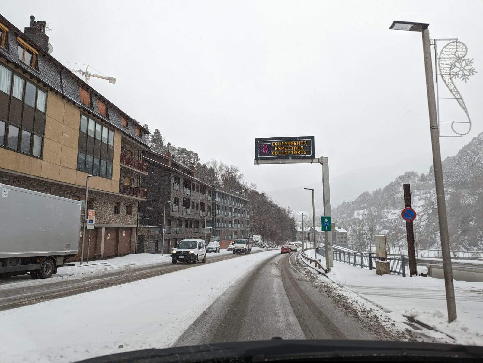 La carretera general a Ordino.