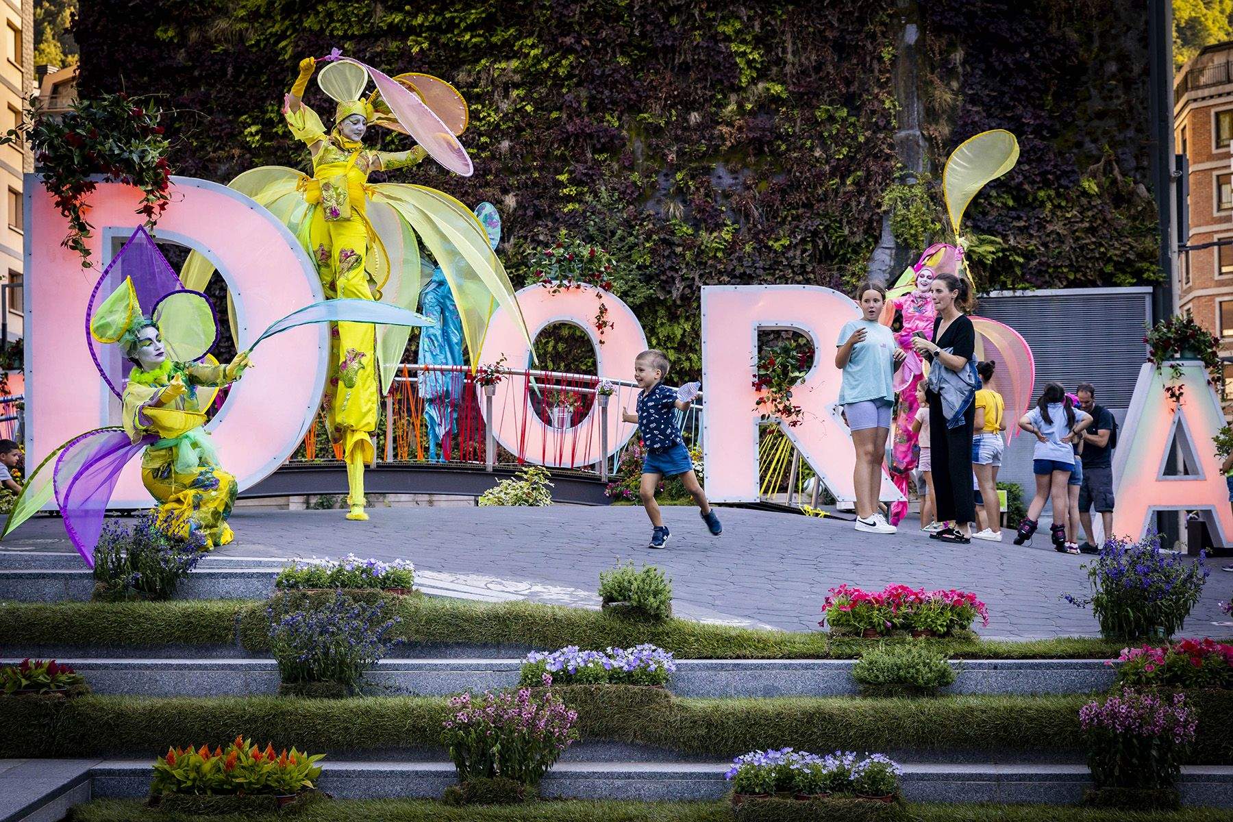 Inauguració d''Andorra la Vella en flor' el passat mes de juliol.