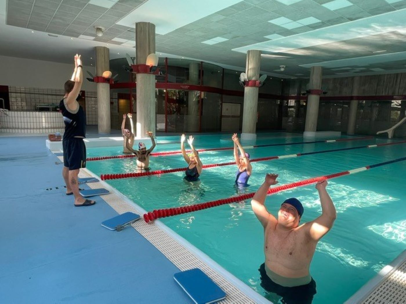 Un dels entrenaments de l'equip.