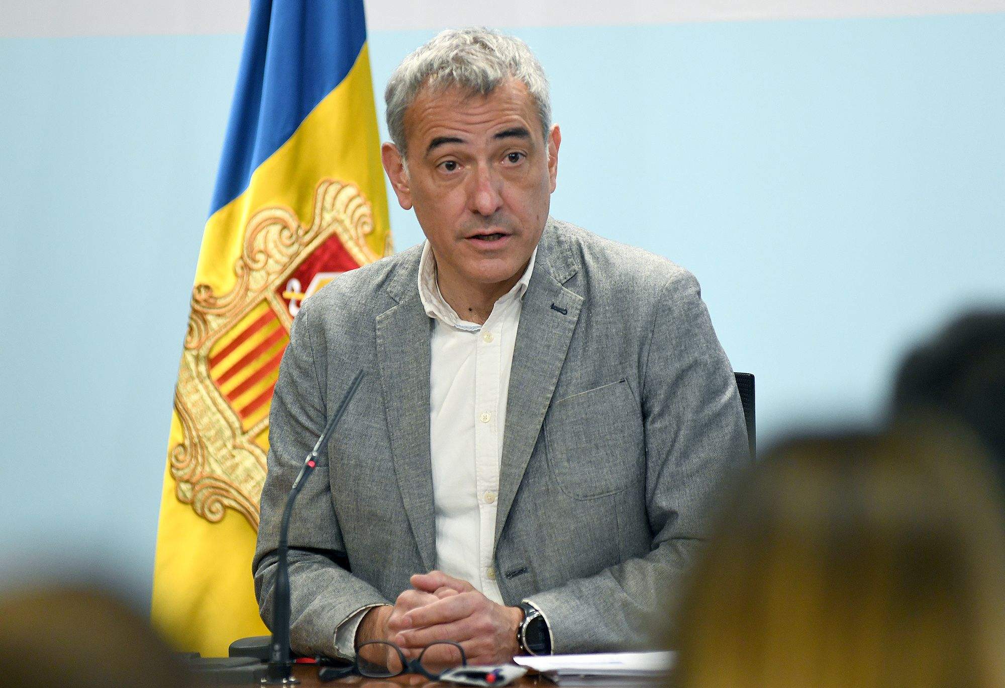 David Palmitjavila en una roda de premsa.