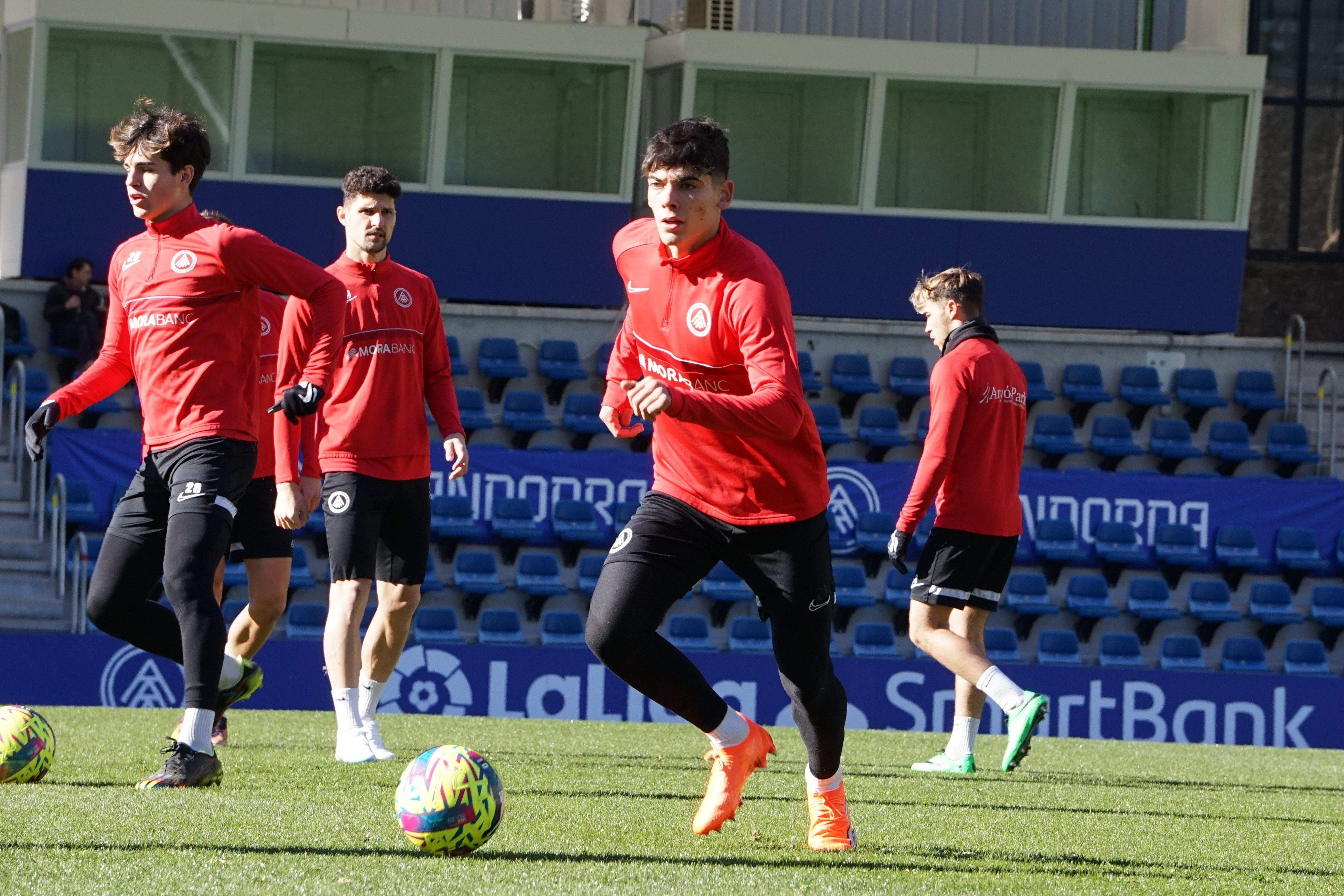 Álex Valle, entrenant aquest dijous al Nacional.