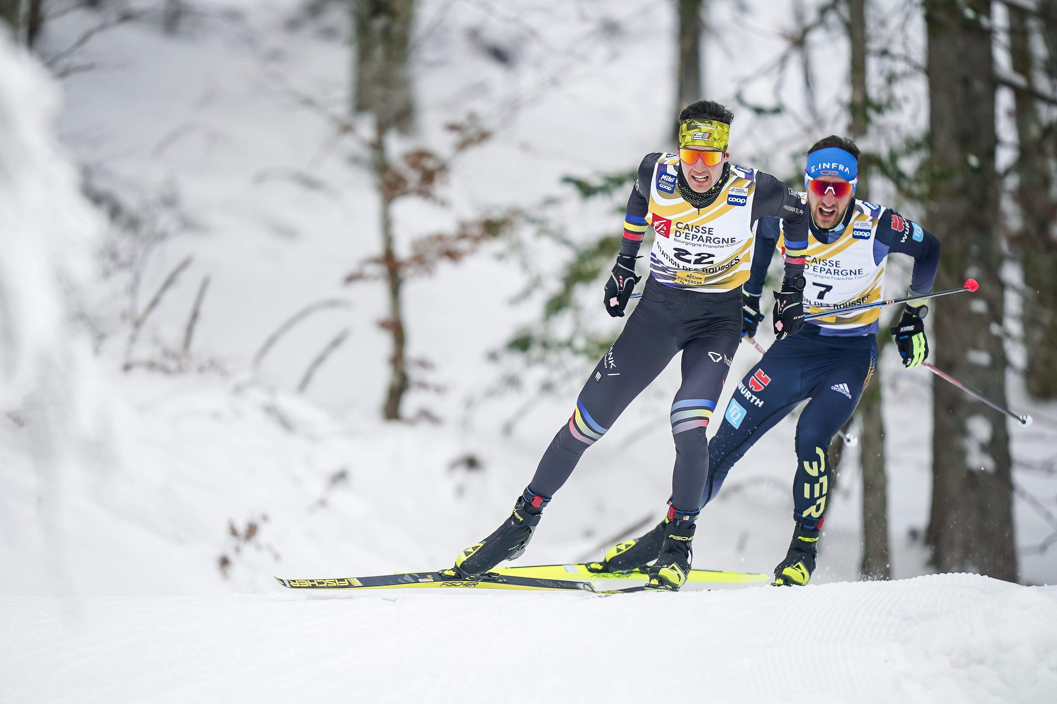 Irineu Esteve, durant la cursa.