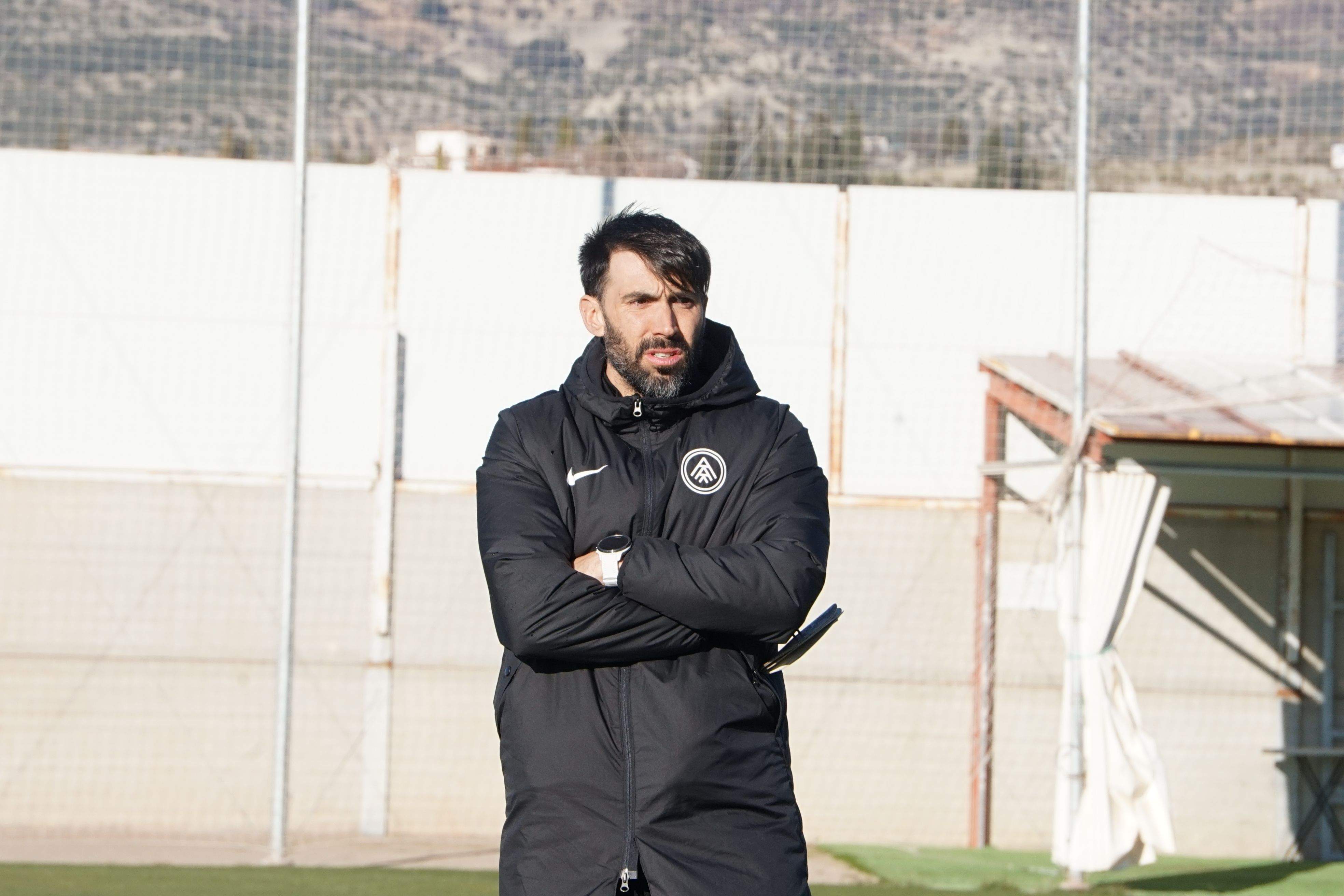 Sarabia, durant l'entrenament de divendres, ja a Granada.