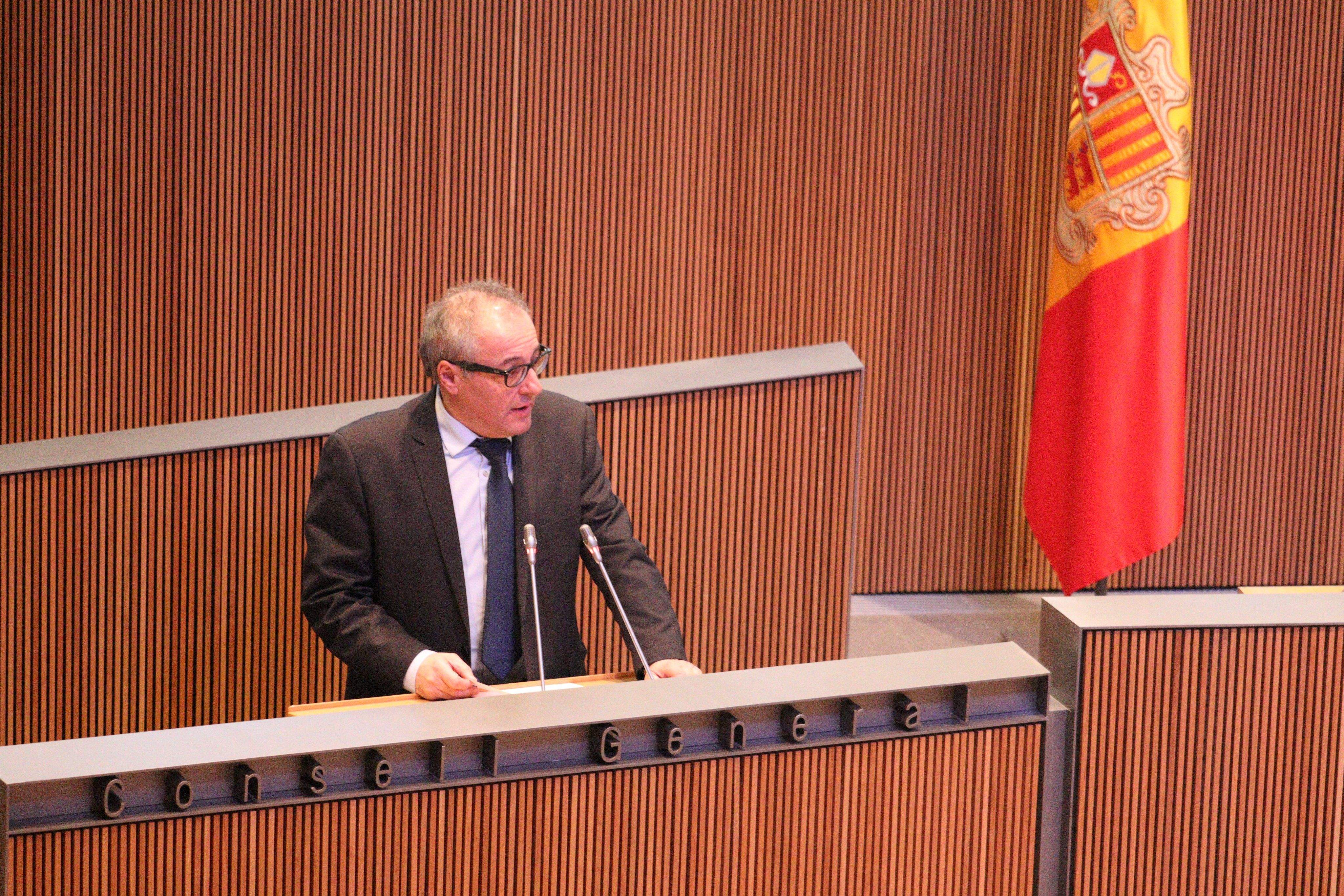 Camp, durant la seva intervenció.