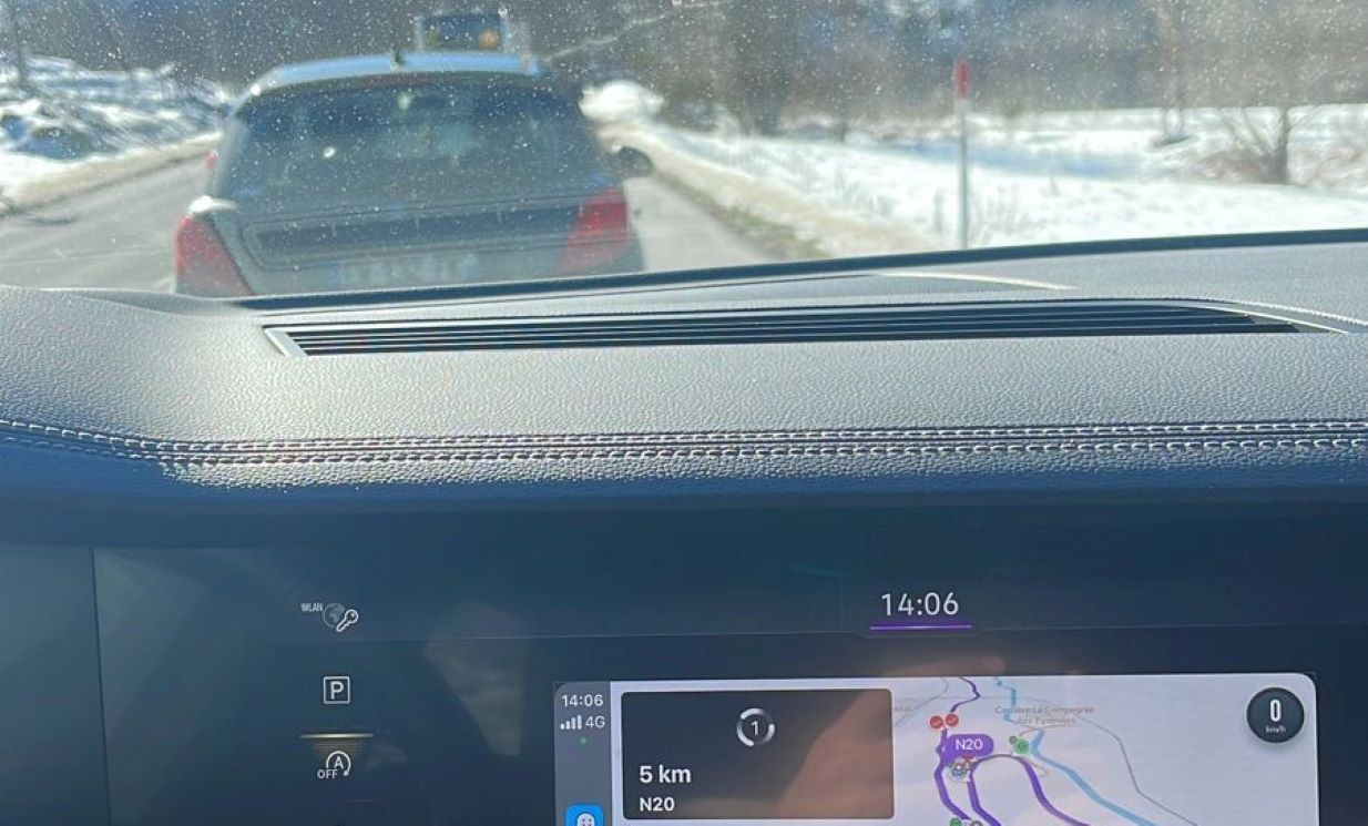 Retenció provocada per l'accident.