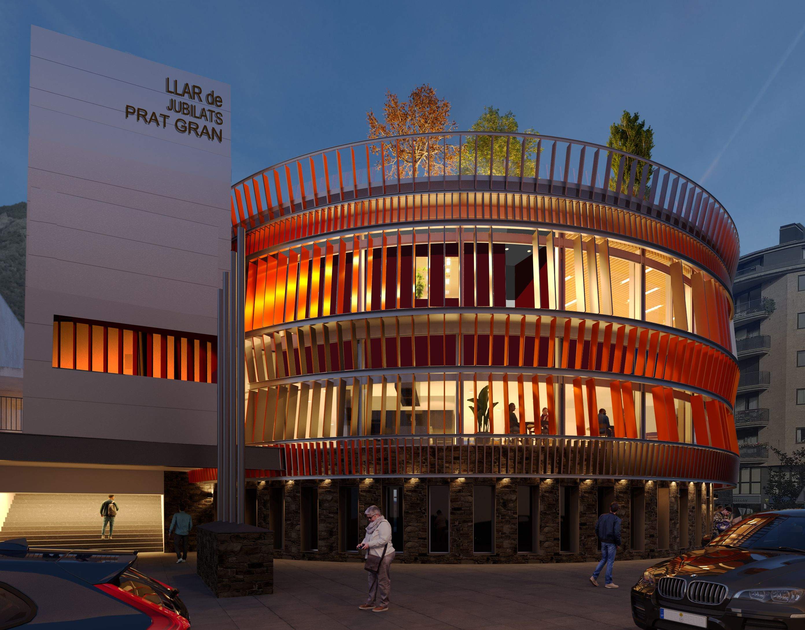 Una imatge de com quedarà la façana de la Llar de jubilats.