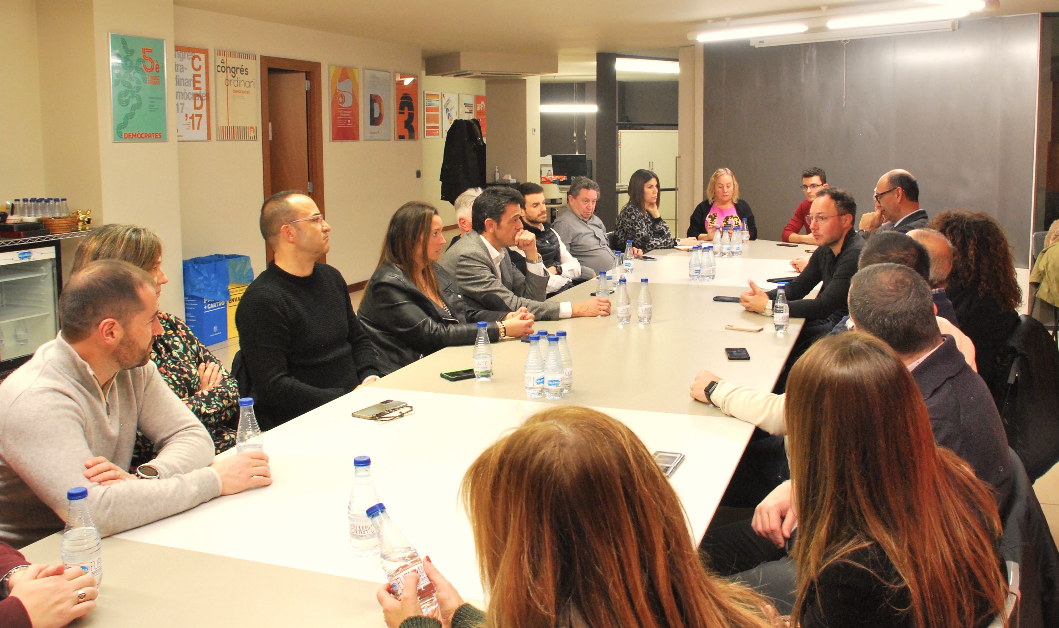 Xavier Espot intervenint en l'executiva demòcrata d'aquesta tarda. Xavier Espot intervenint en l'executiva demòcrata d'aquesta tarda.