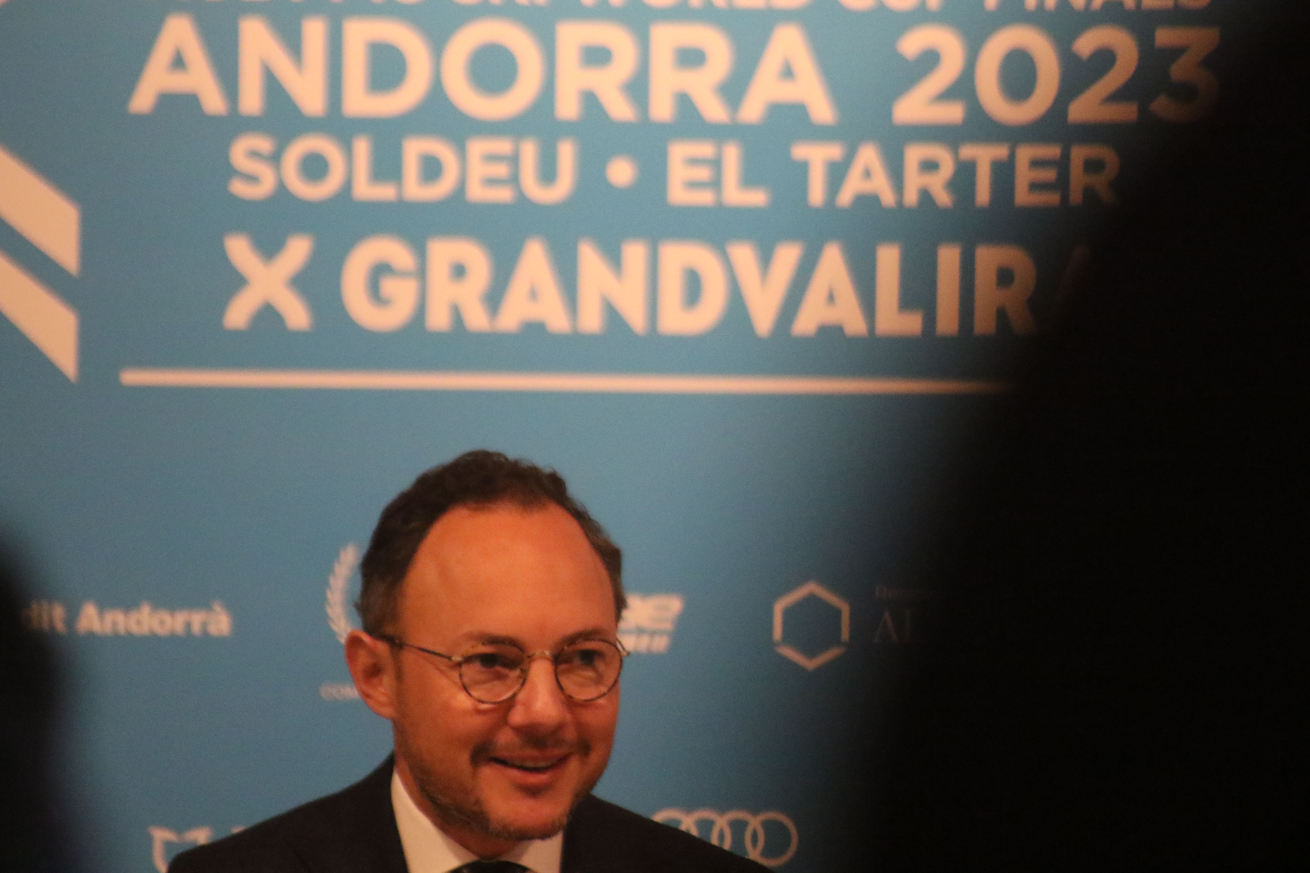 El cap de Govern, Xavier Espot, aquest migdia al Centre de Congressos.