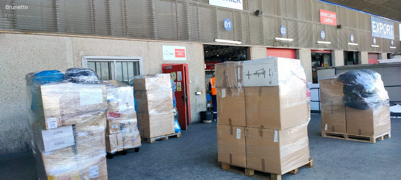 Els palets preparats per enviar a Turquia Els palets preparats per enviar a Turquia