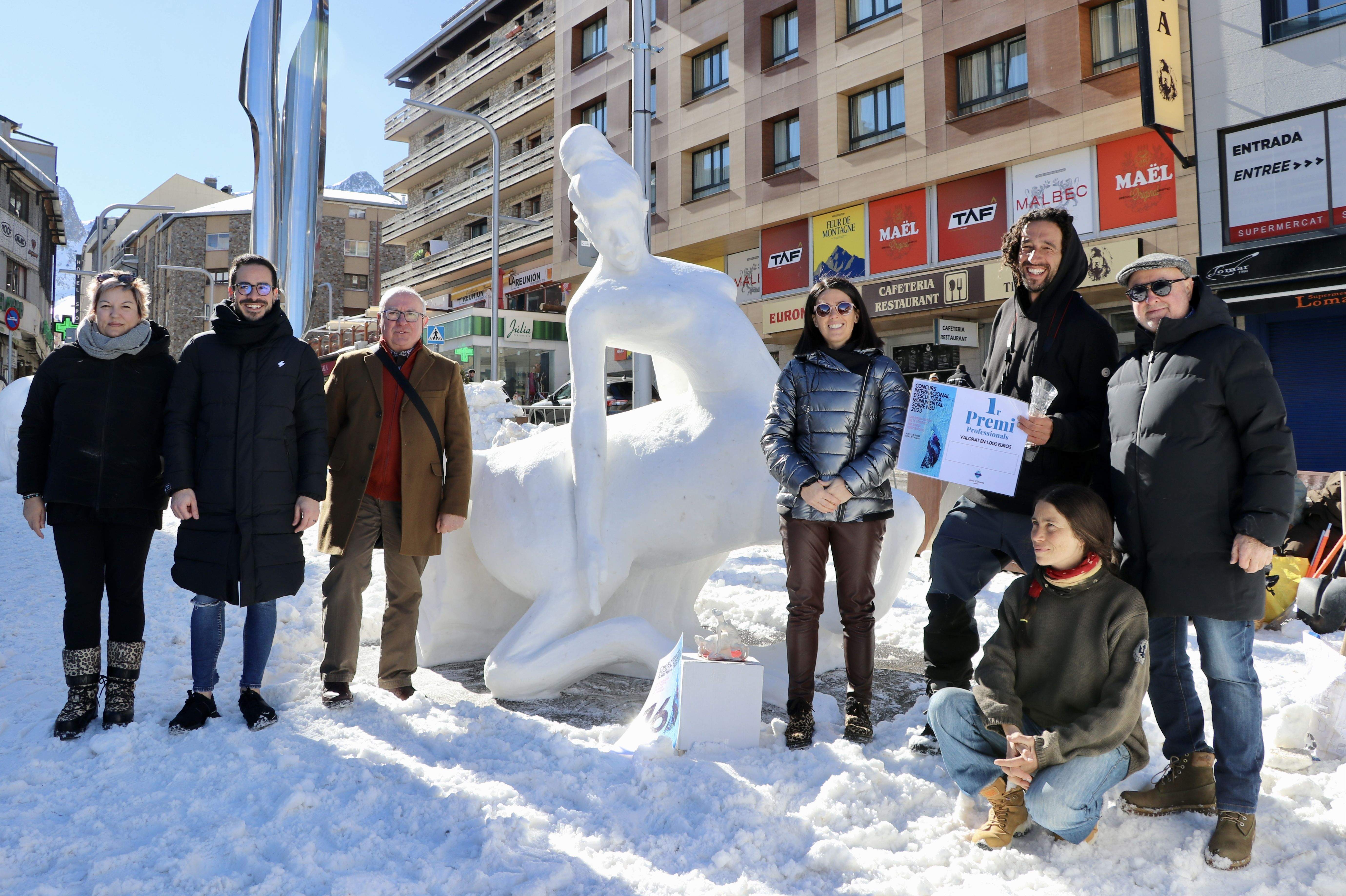 L'escultura guanyadora del concurs.