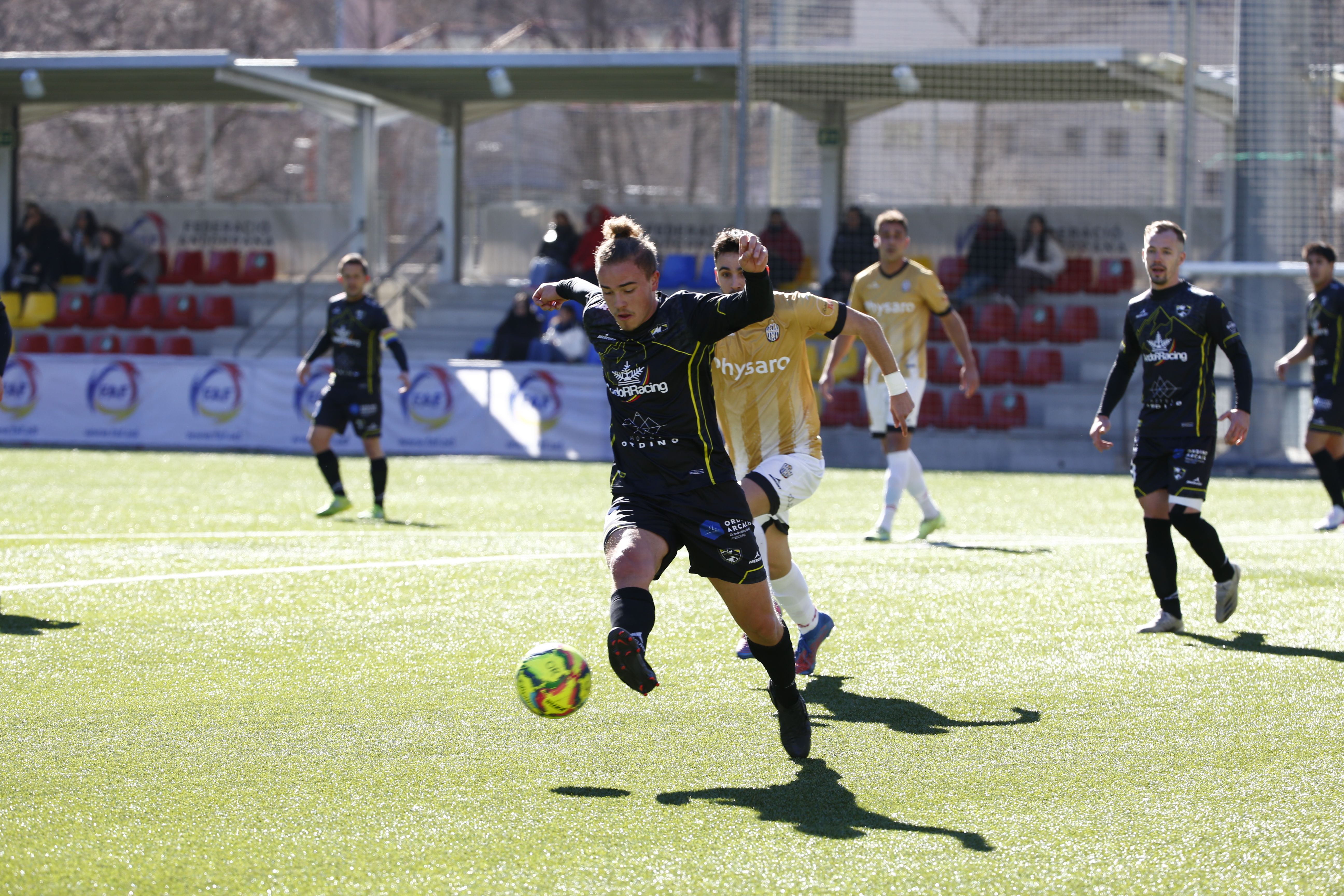 Un instant del duel entre Ordino i Engordany. Un instant del duel entre Ordino i Engordany.