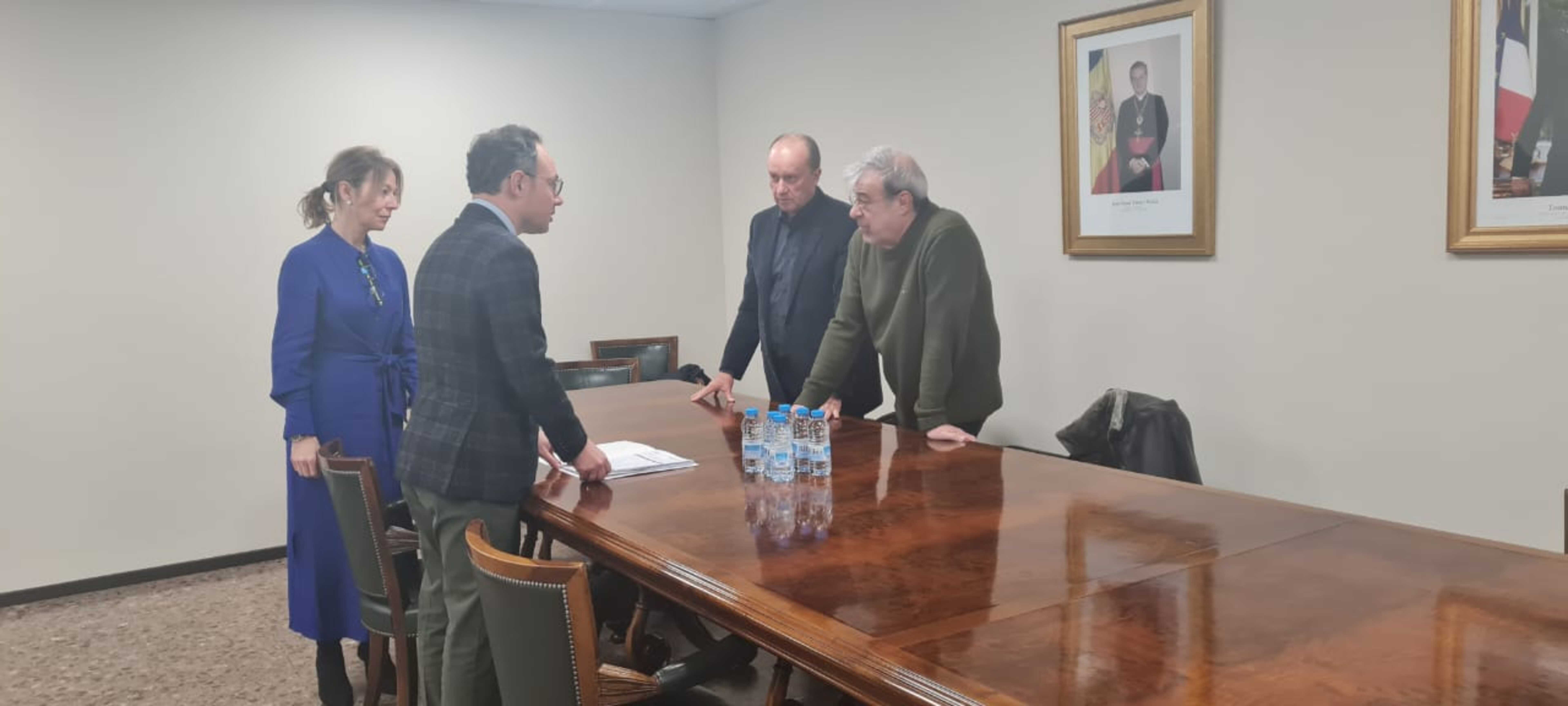 Ester Fenoll, Xavier Espot, Josep Maria Rossell i Ladislau Baró.