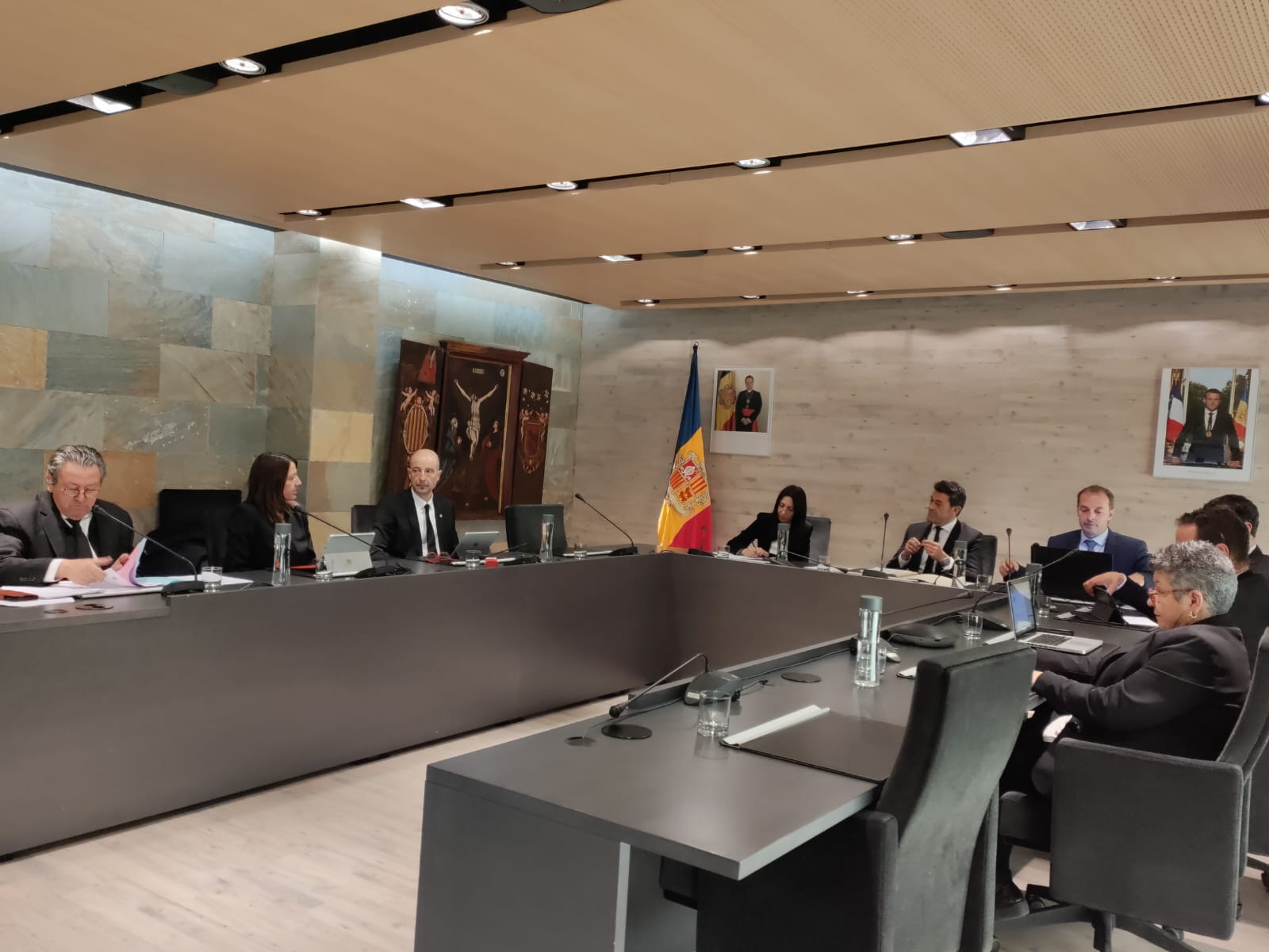 Una imatge de la sessió de comú d'Ordino d'aquest dimecres.