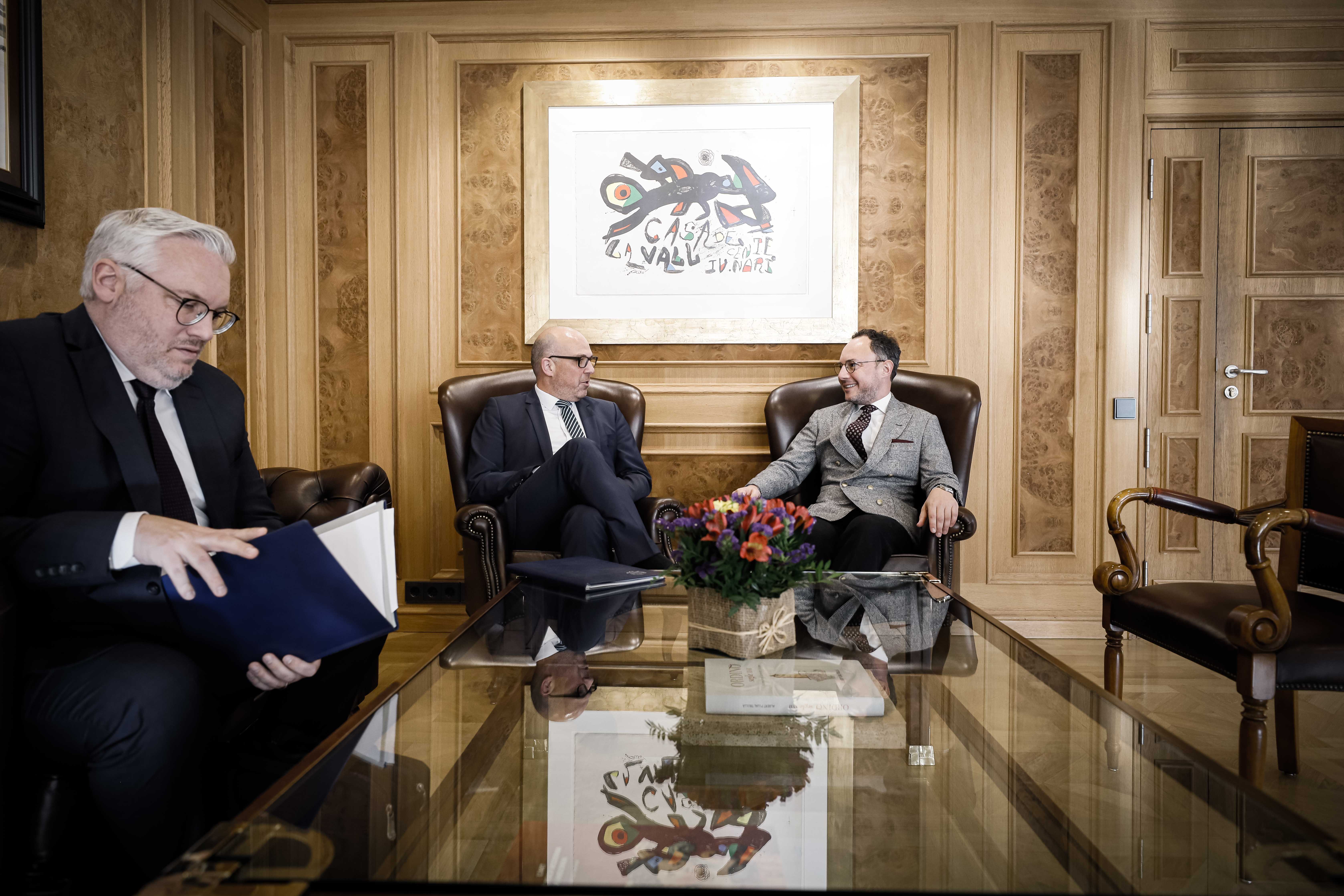 El primer ministre de Liechtenstein i el cap de Govern.