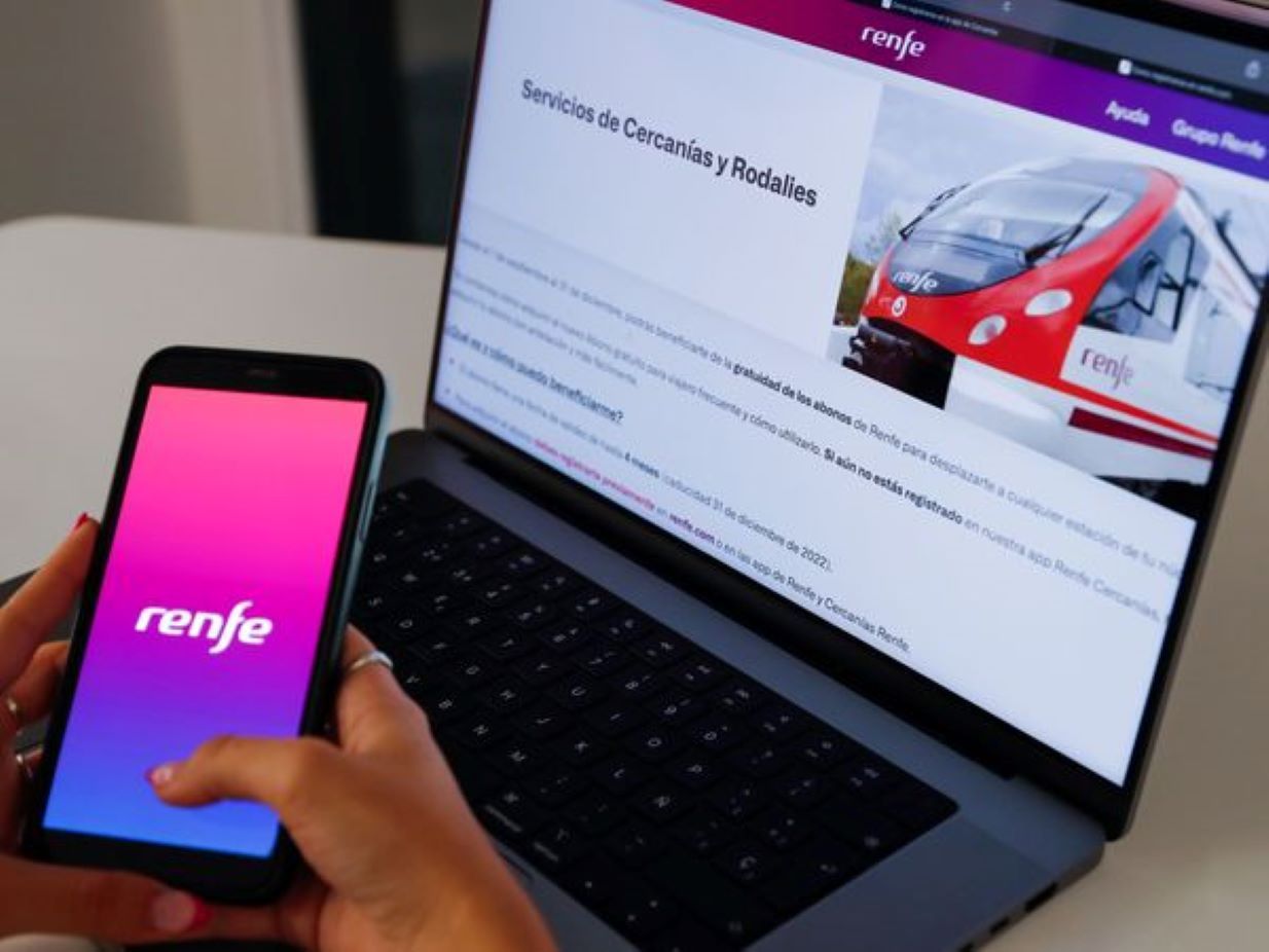Pàgina web de Renfe.