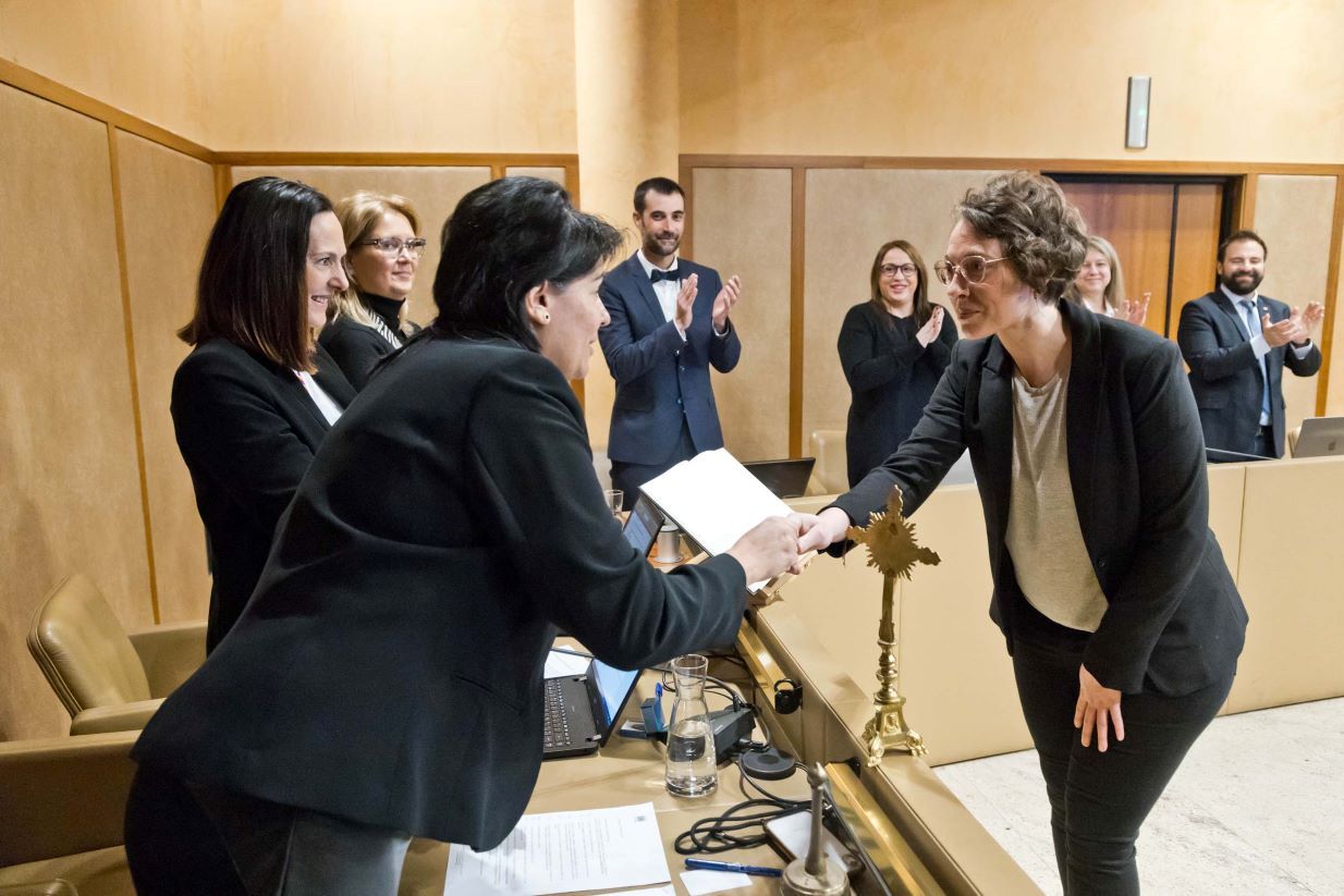 Alèxia Verdaguer ha jurat el càrrec com a nova consellera al comú de la Massana.