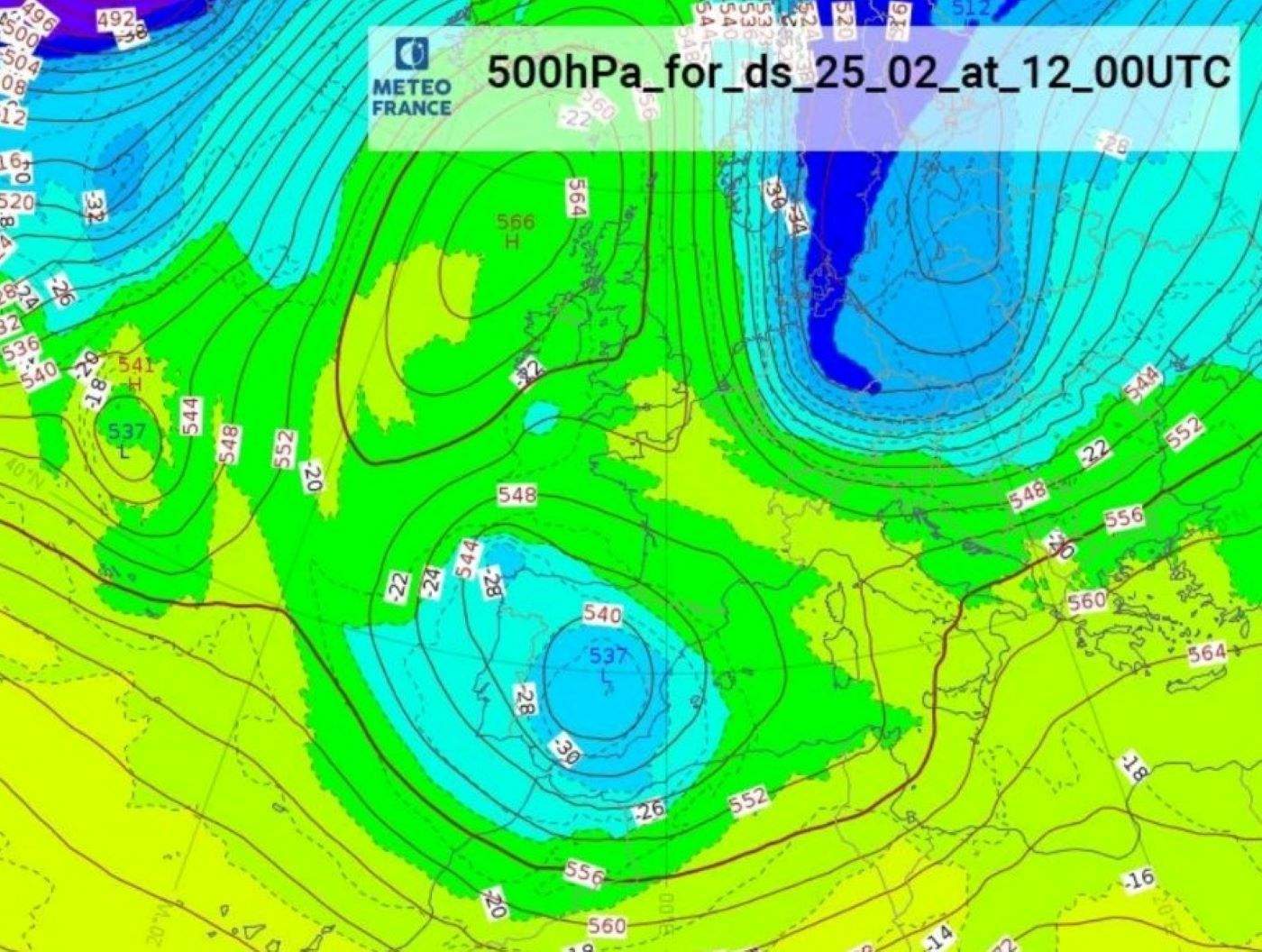 El mapa de previsió.