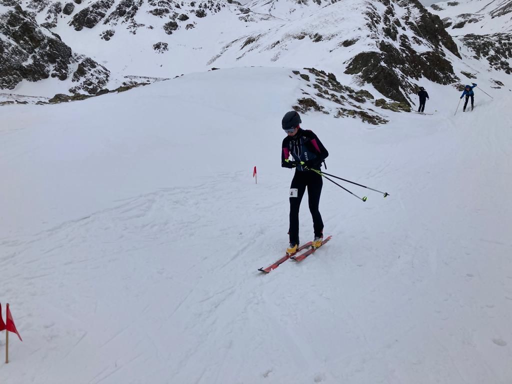 Hinterreitner, durant la cursa.