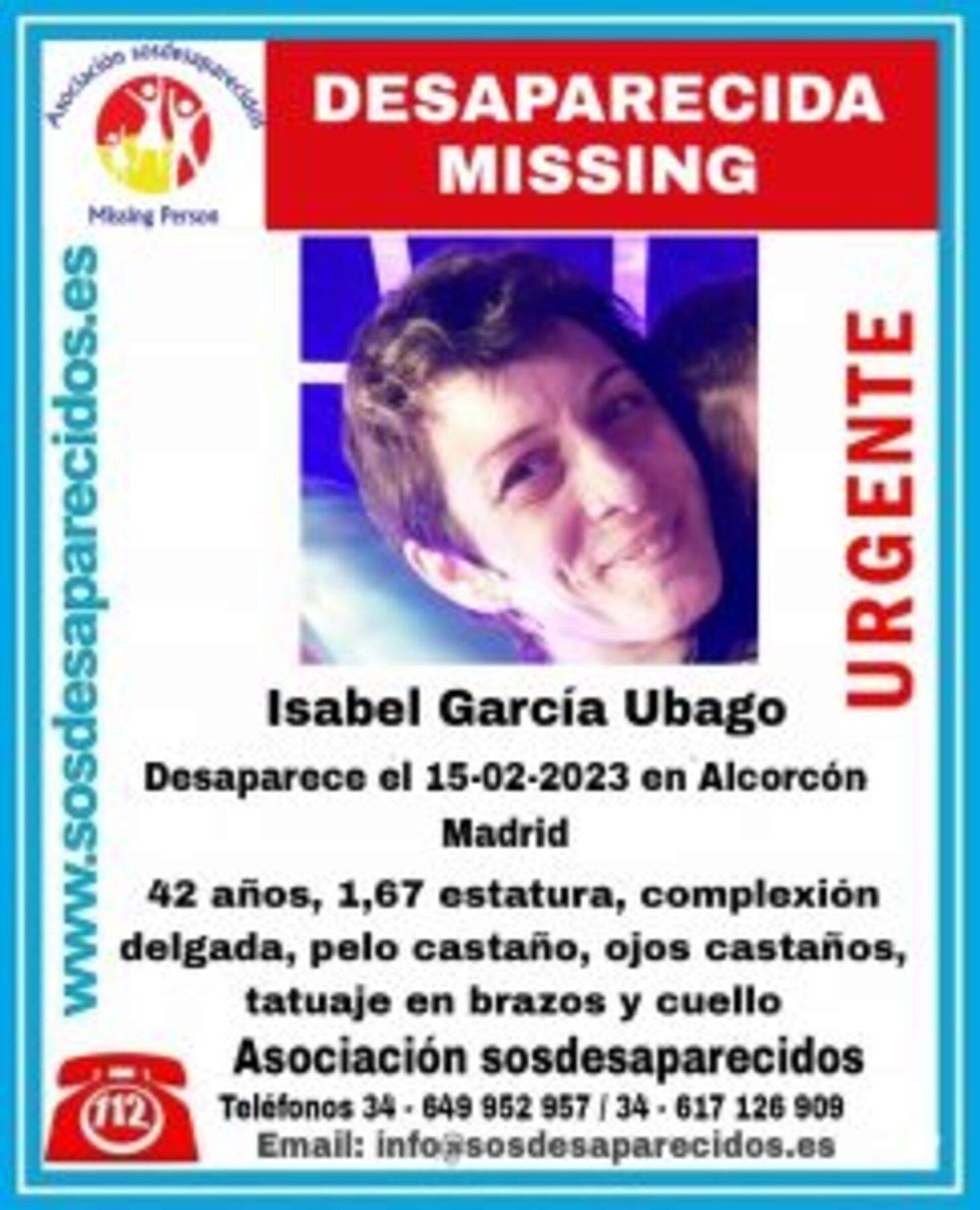 El cartell on s'anuncia la desaparició de la dona.