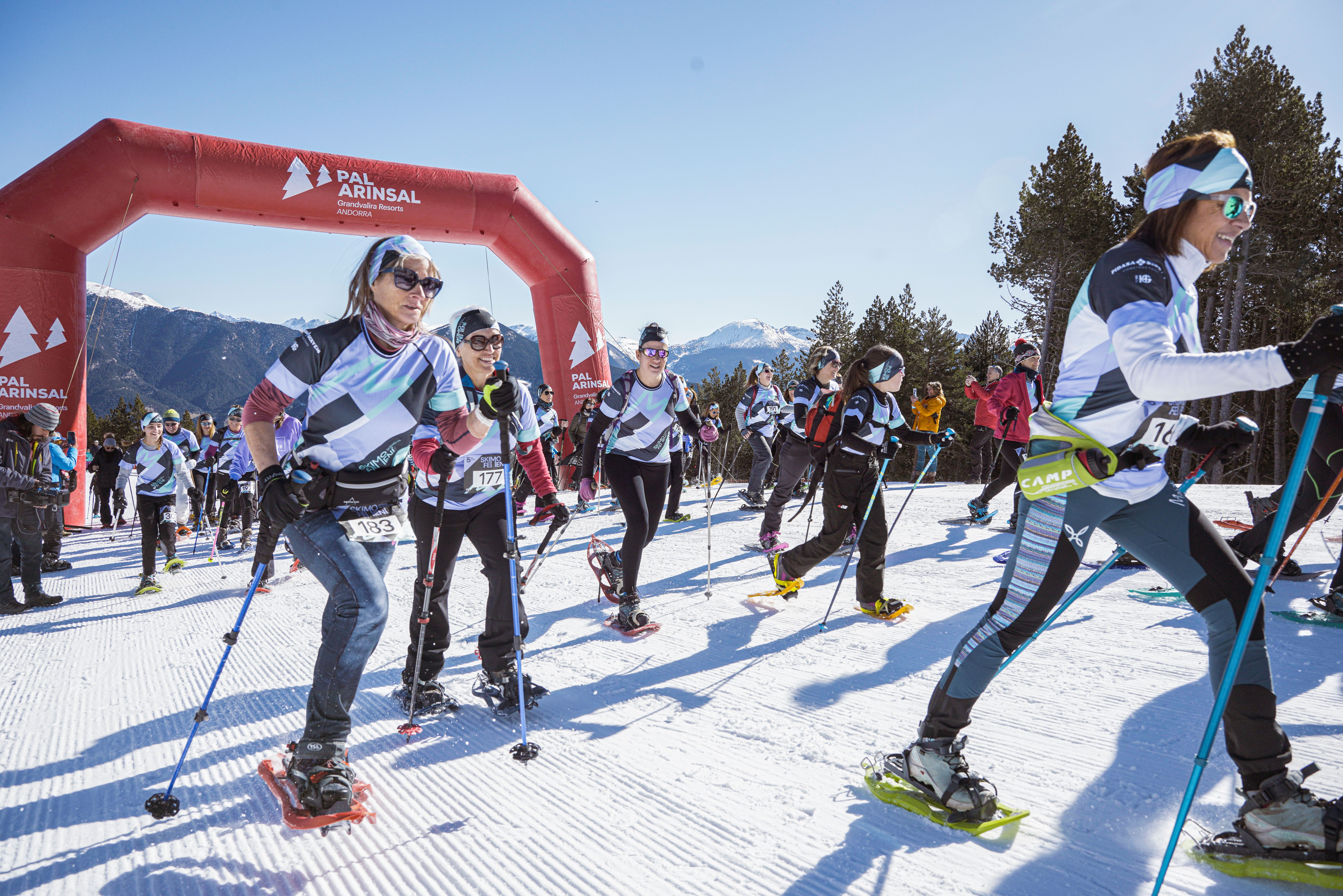 Algunes de les participants de l'Skimo Femení