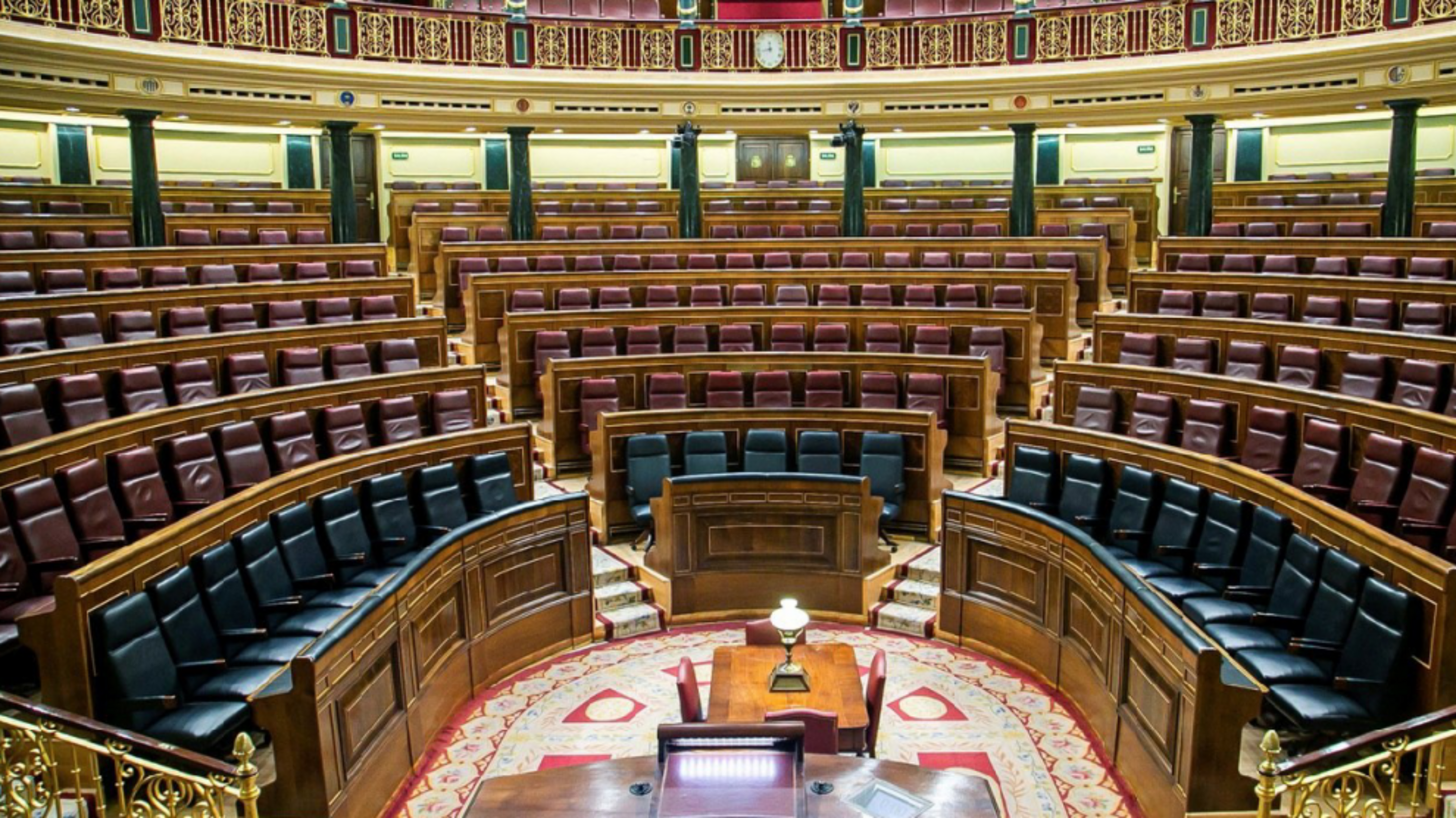 Una imatge del Congrés espanyol, buit.