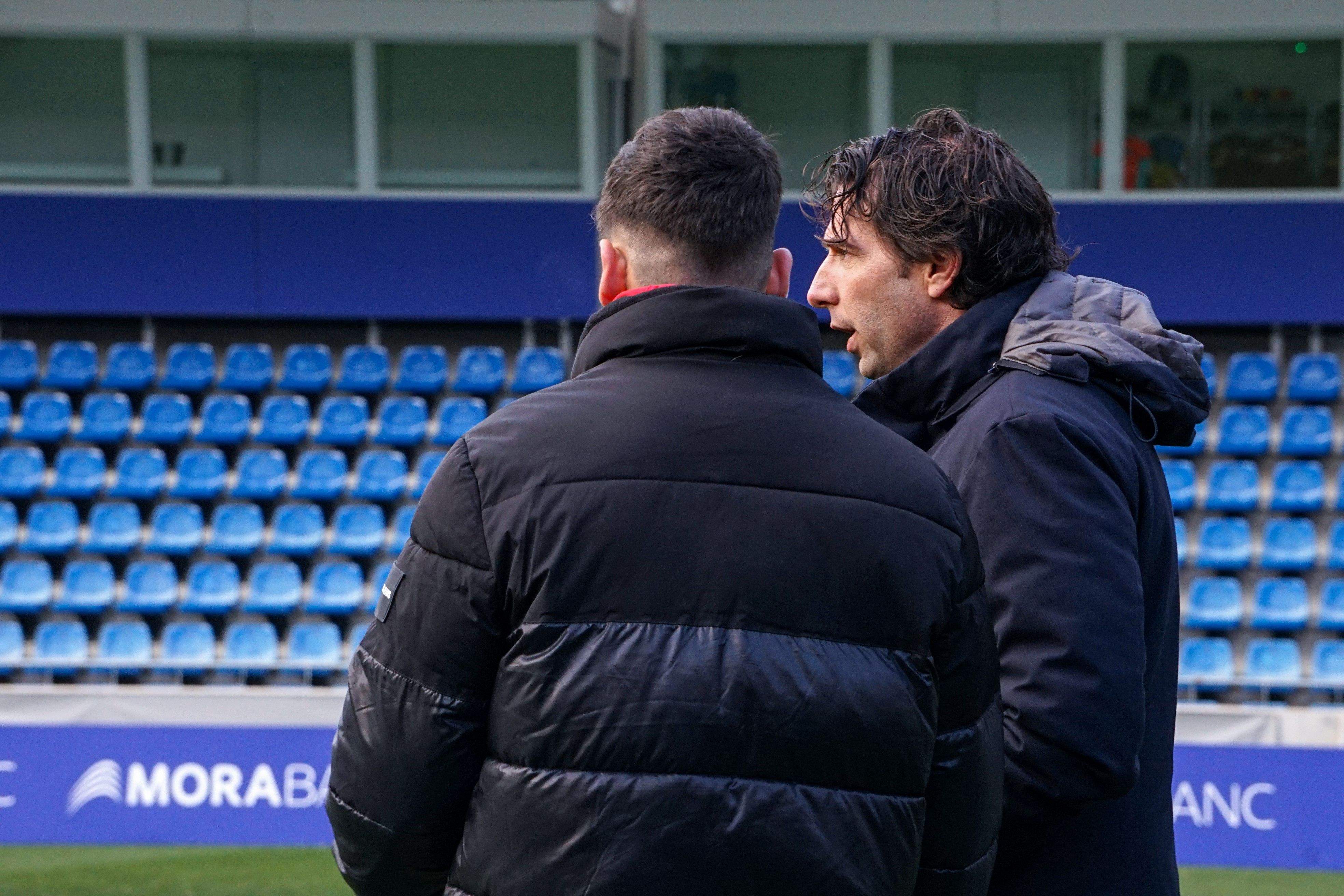 Jaume Nogués, a la dreta, haurà de complir una sanció de quatre partits.