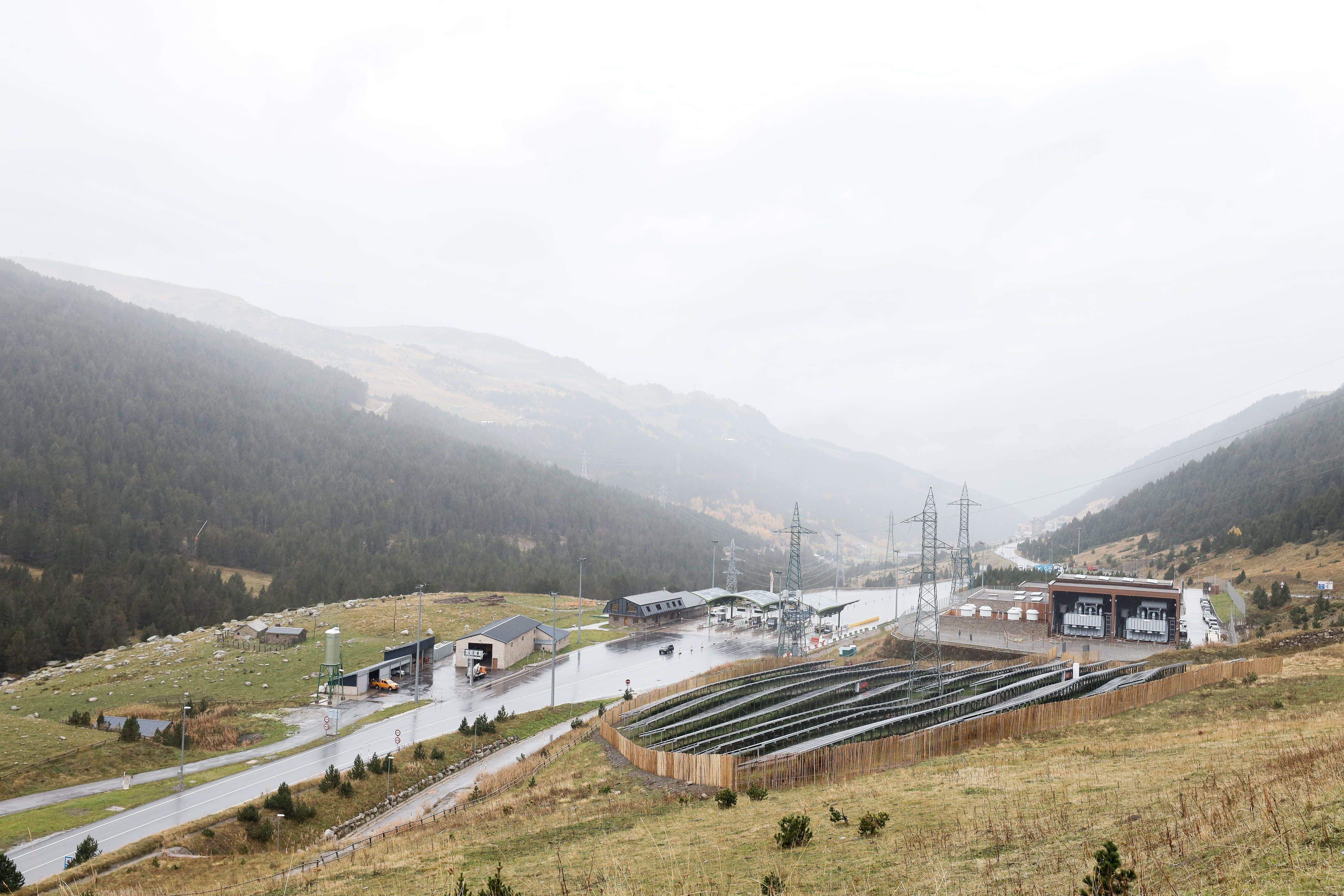 El parc solar el dia que es va fer la inauguració oficial, l'octubre passat.