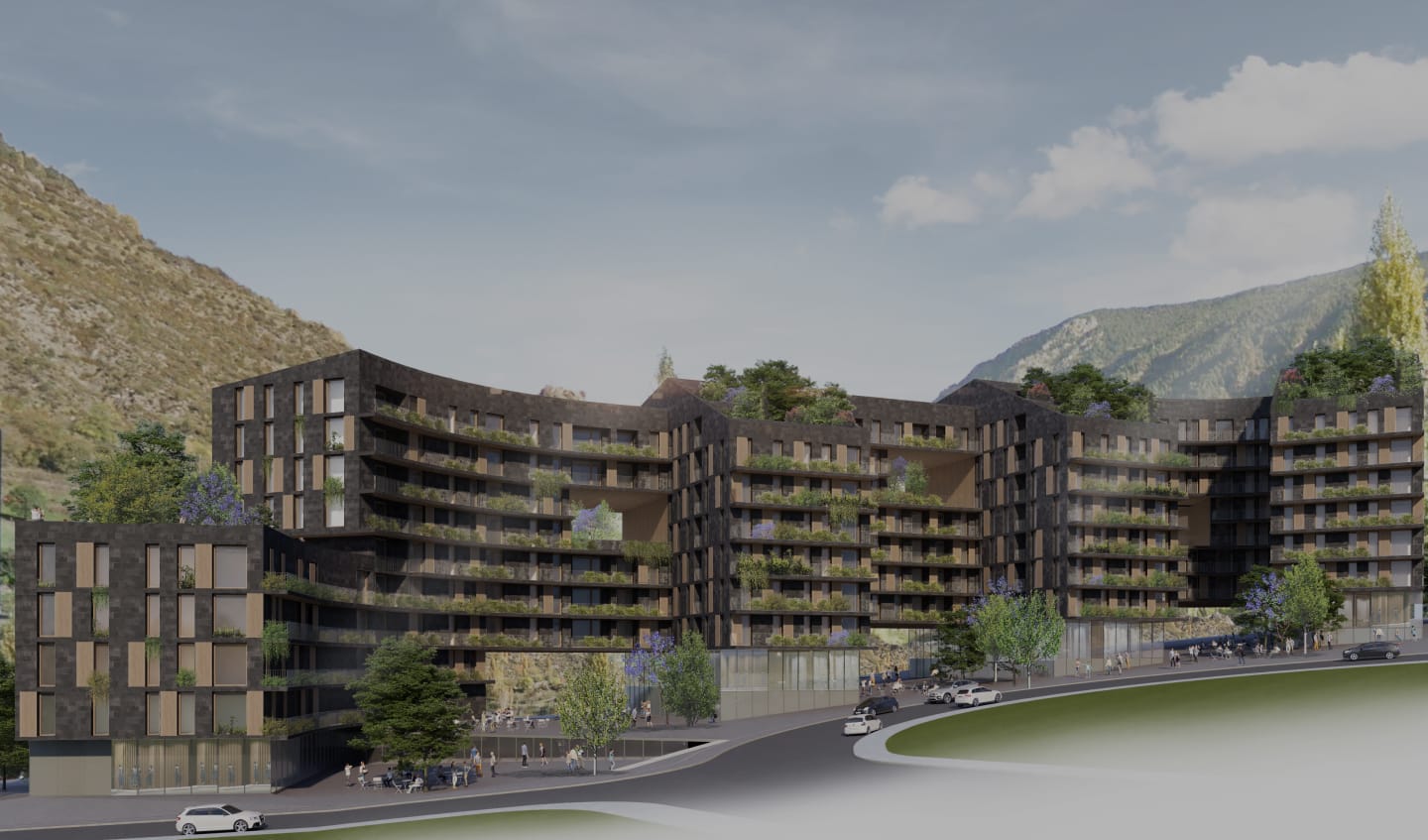 La imatge de com seria el futur edifici.