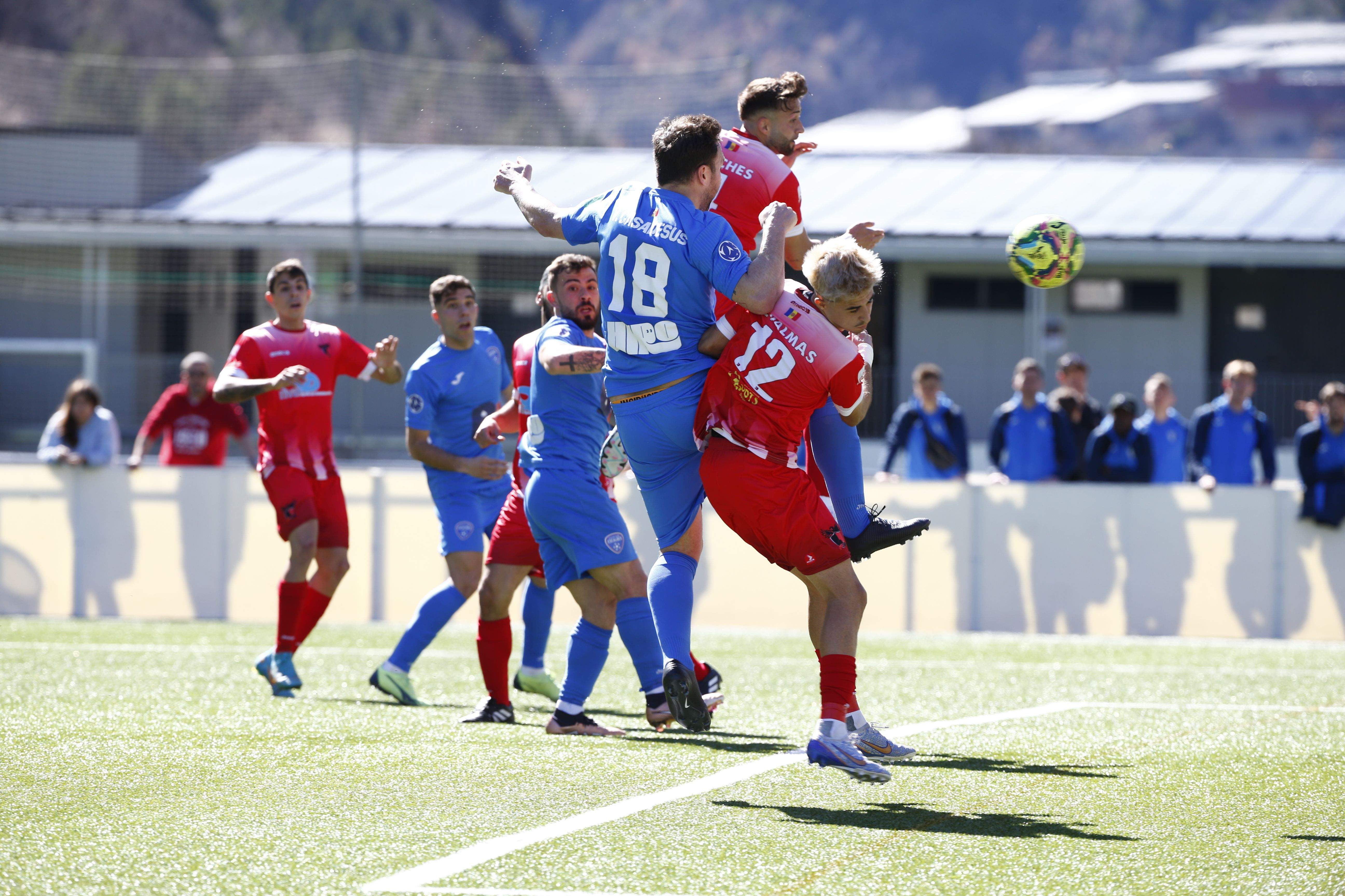 Víctor Casadesús ha marcat el gol de l'Atlètic d'Escaldes.