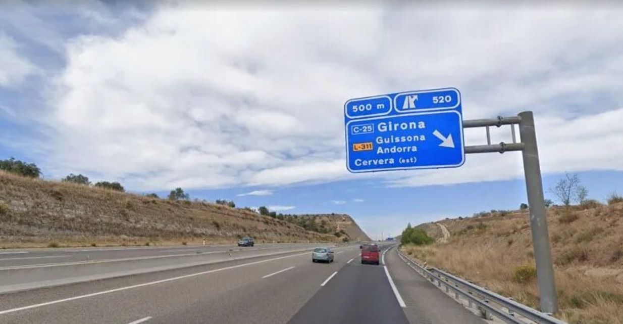 El tram fins al desviament d'Andorra presenta nombrosos sots.