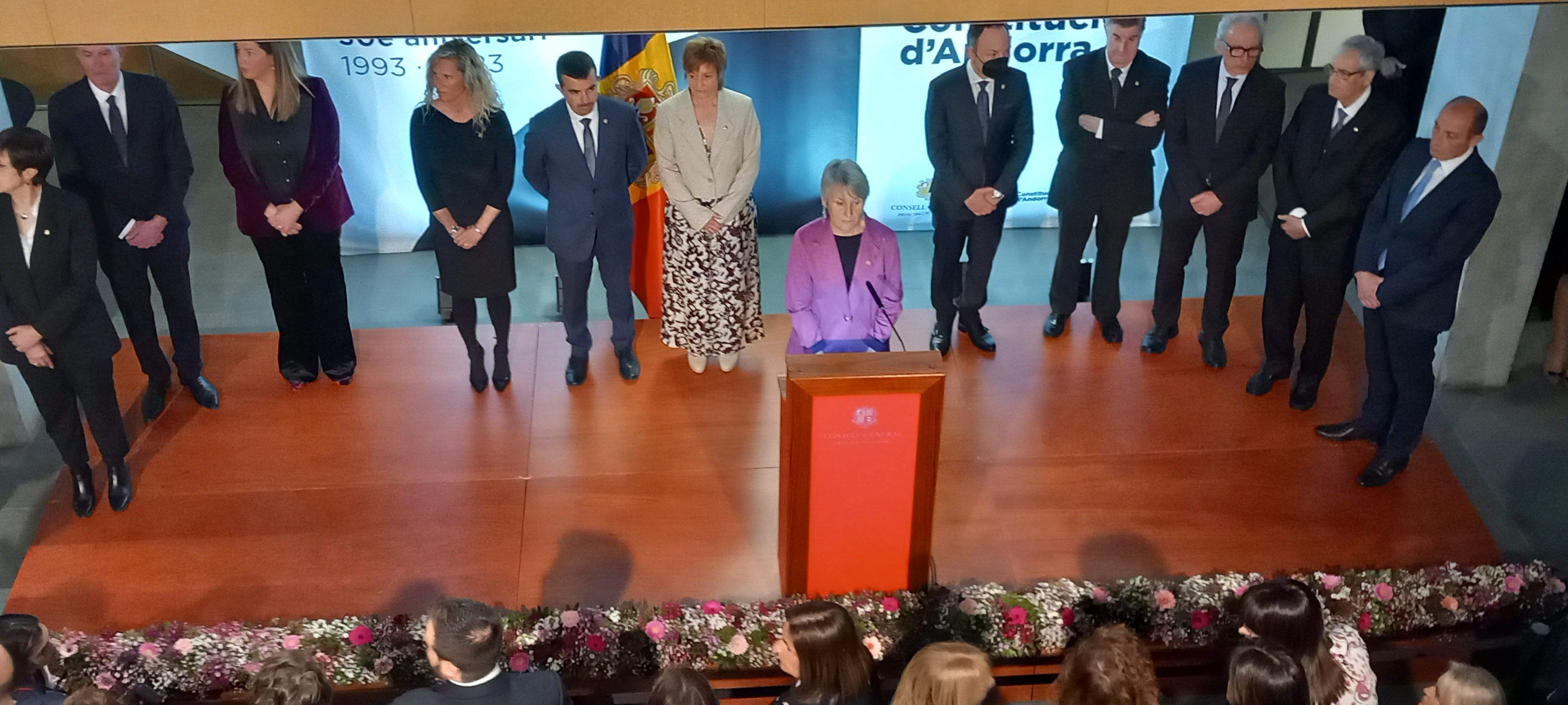 La síndica general, Roser Suñé, durant el seu discurs.