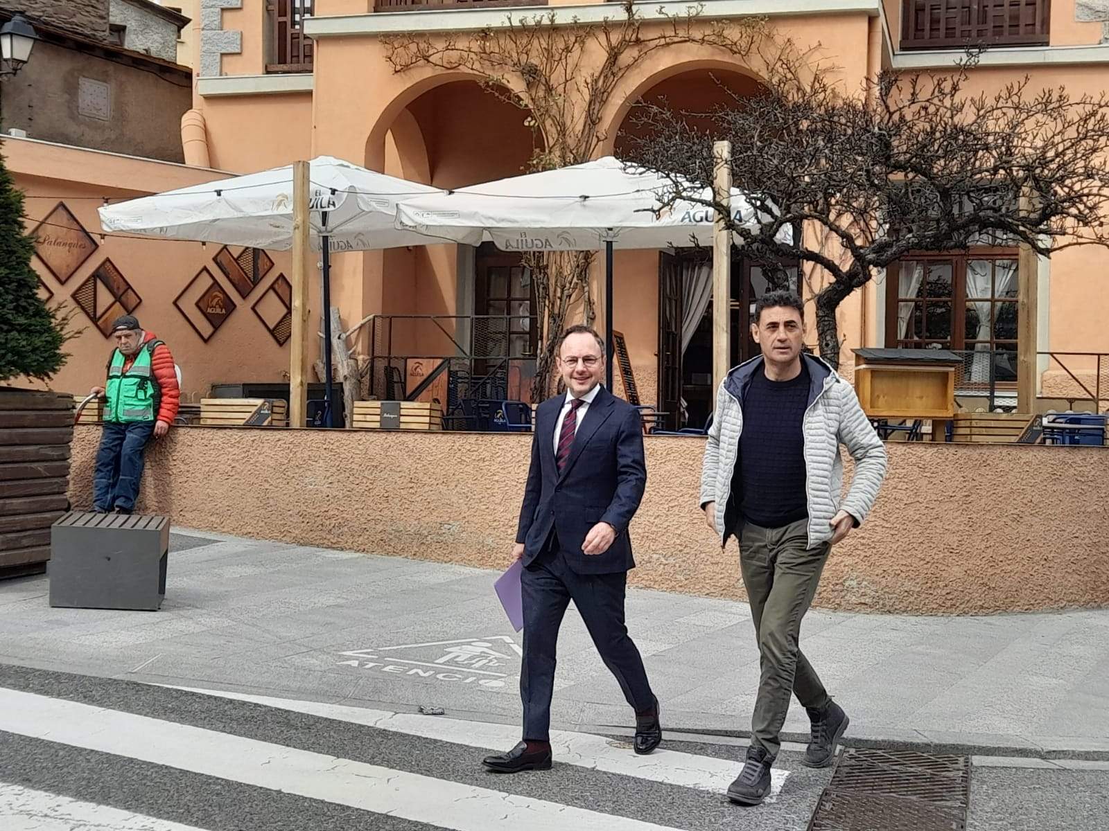 El cap de llista de Demòcrates,Xavier Espot, i el número quatre, Raul Ferré.