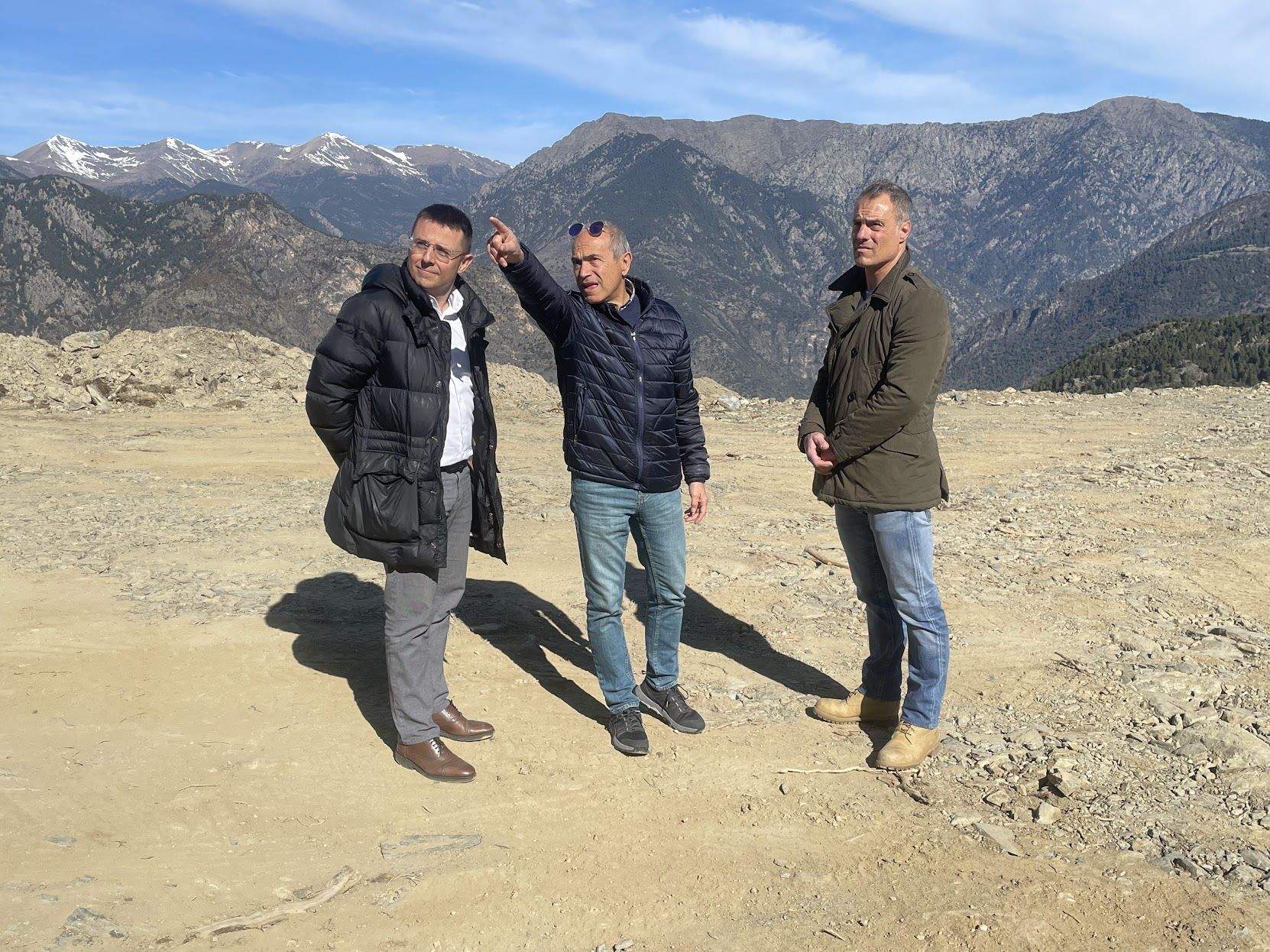 Joan León, Eugeni de Santiago i Josep Maria Manubens a la Rabassa.