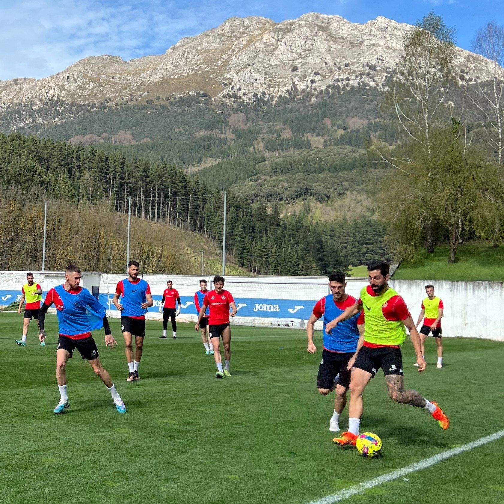 Entrenament aquest dissabte a les instal·lacions de l'Eibar.