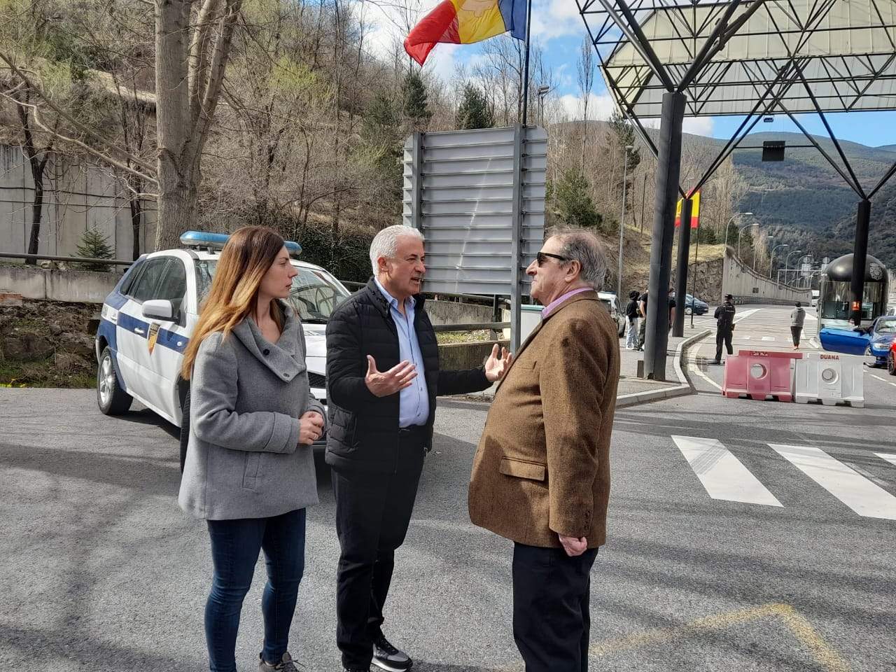 El cap de llista de Liberals, Josep Maria Cabanes, en l'acte convocat a la Duana