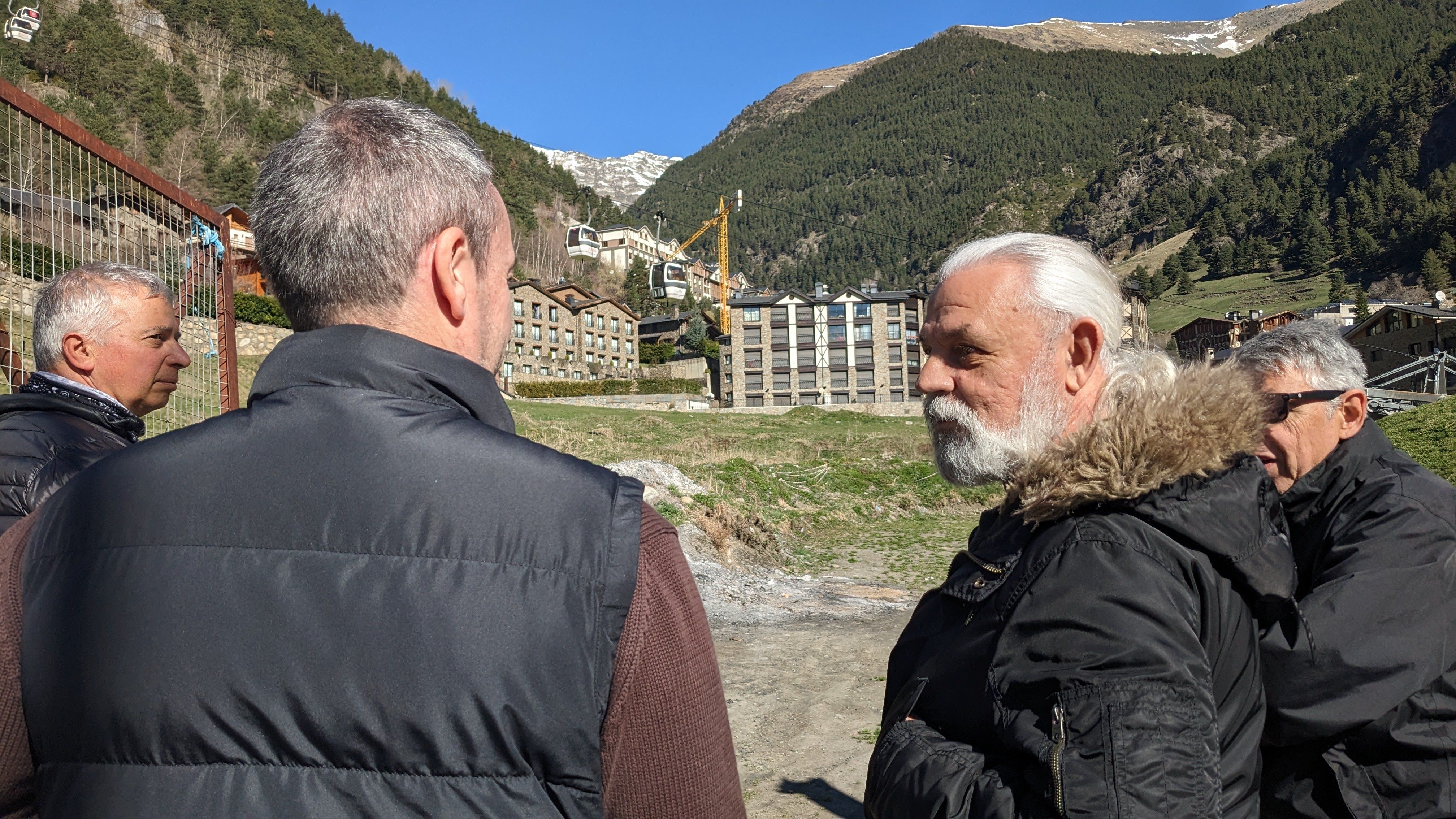 Michel Moliné amb altres candidats de PS SDP+ a la Massana a Arinsal