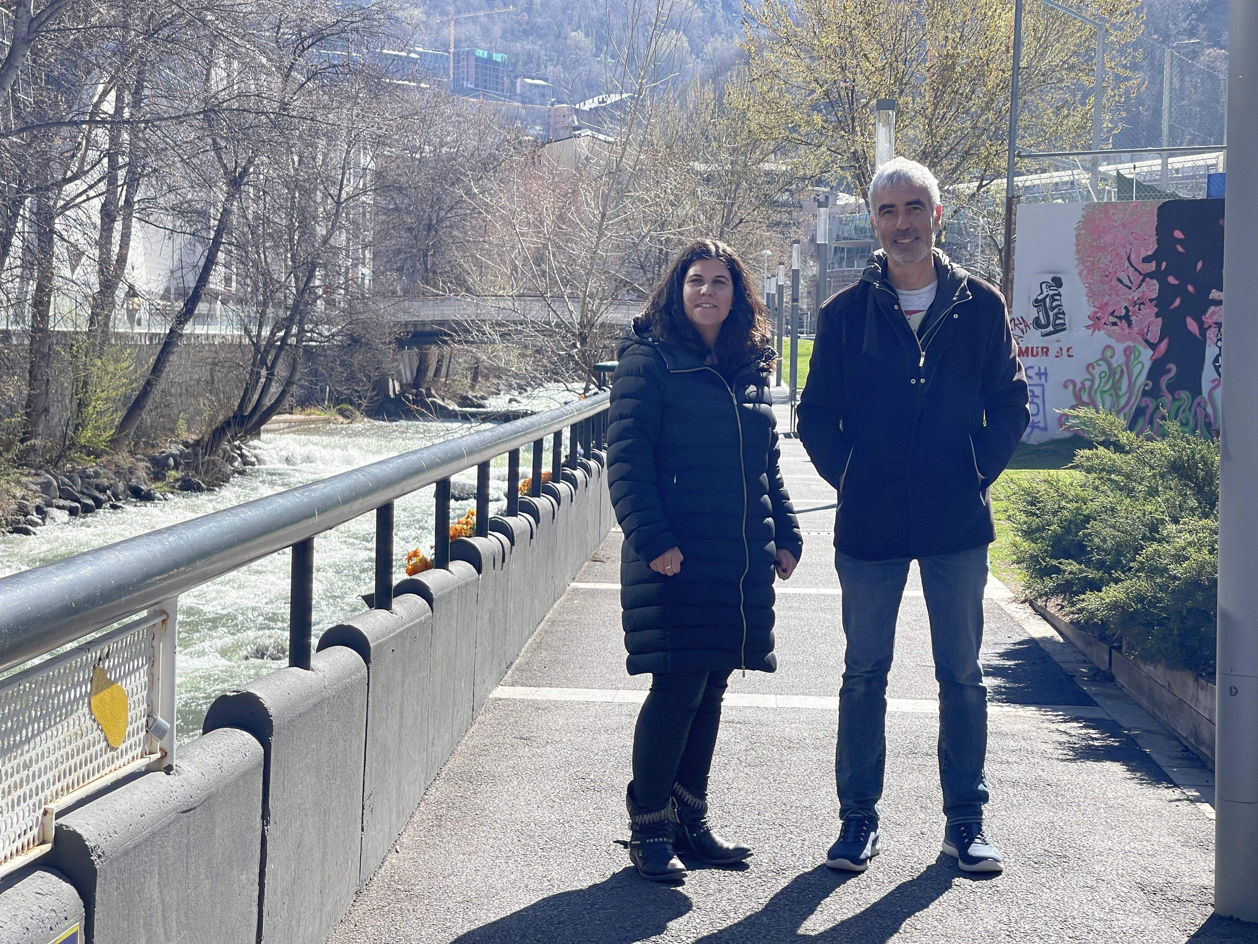 Laura Mas i Marc Magallón aquest migdia.